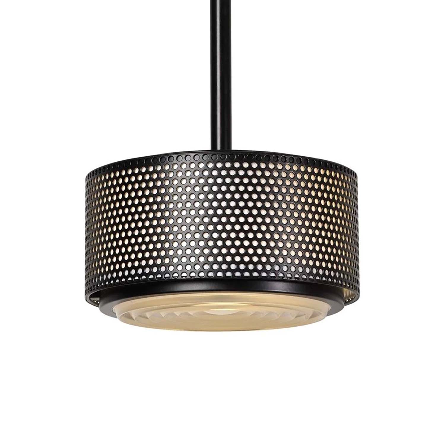 G13A - Vintage 50s pendant light in perforated steel design