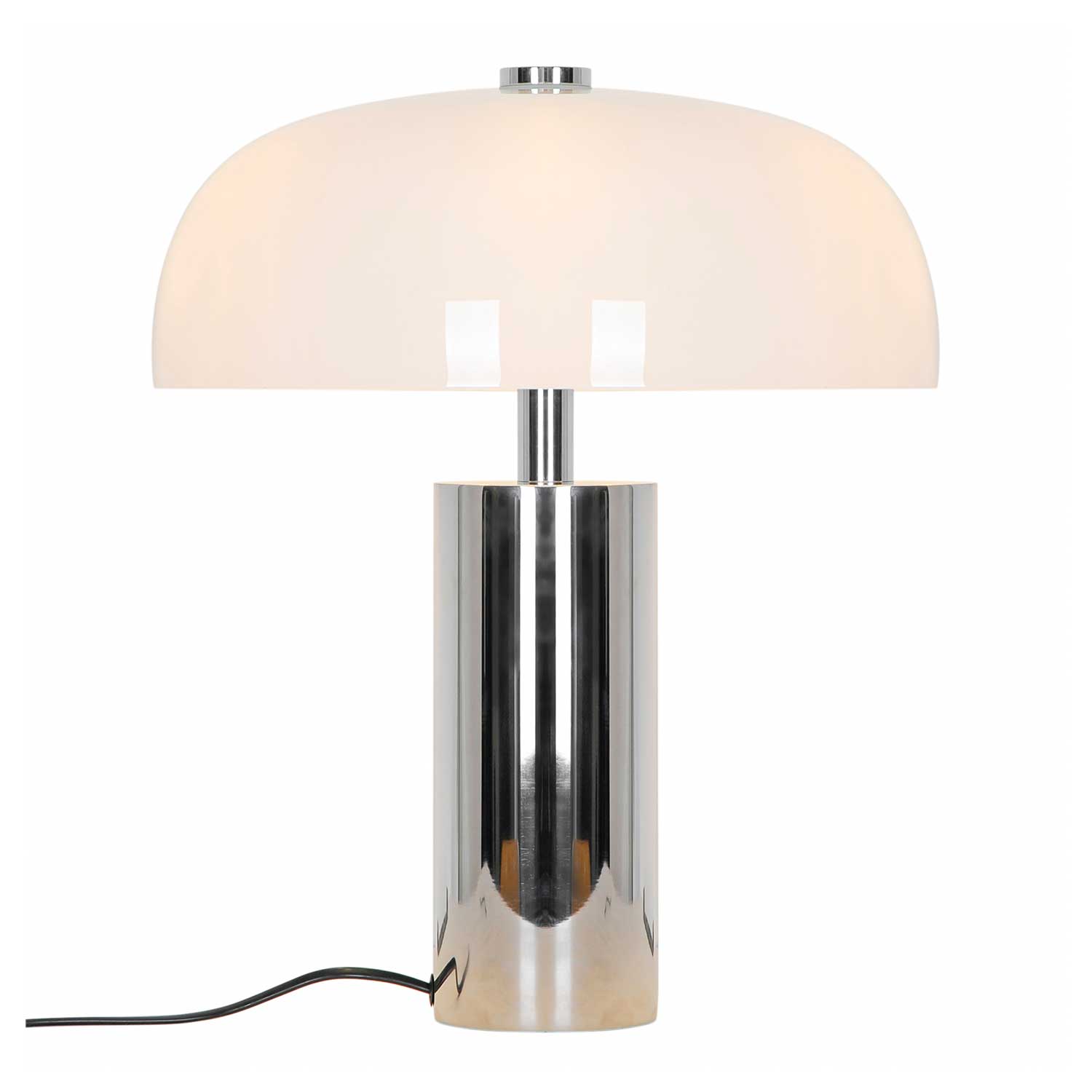 Gabrielle - Grande lampe de table chromé design vintage chic