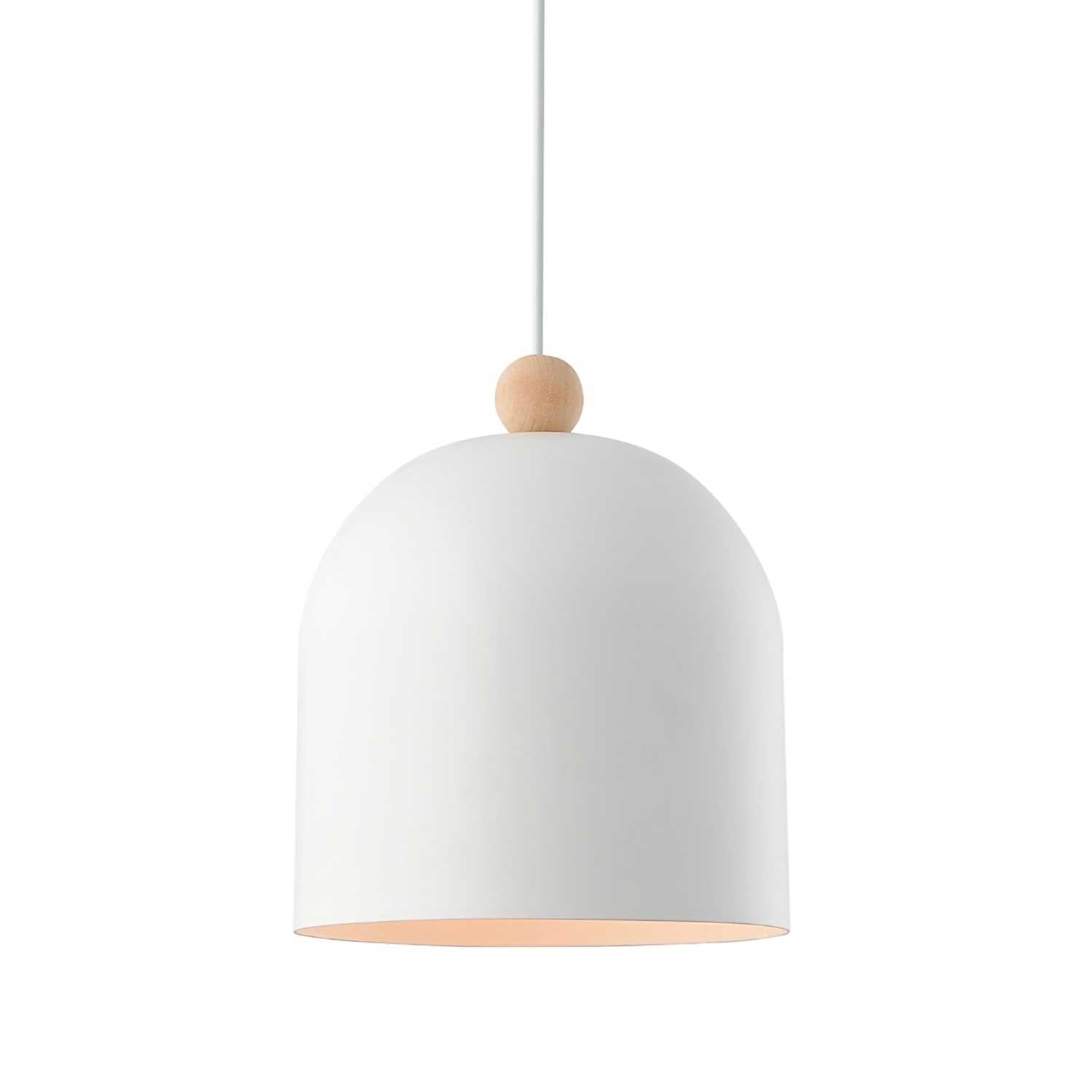 Gaston - Suspension scandinave en métal et bois coloré