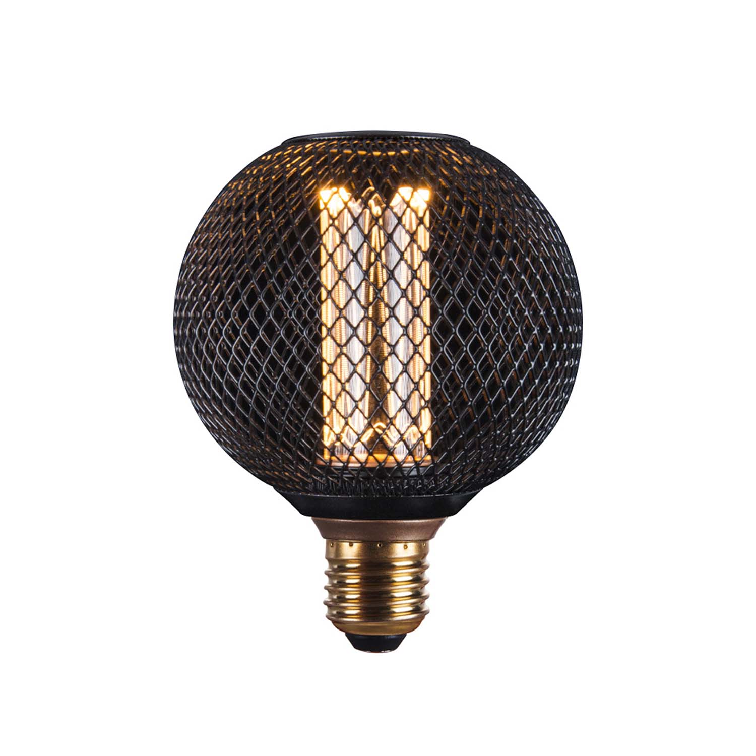 Gitter - Ampoule LED E27 design grille noire