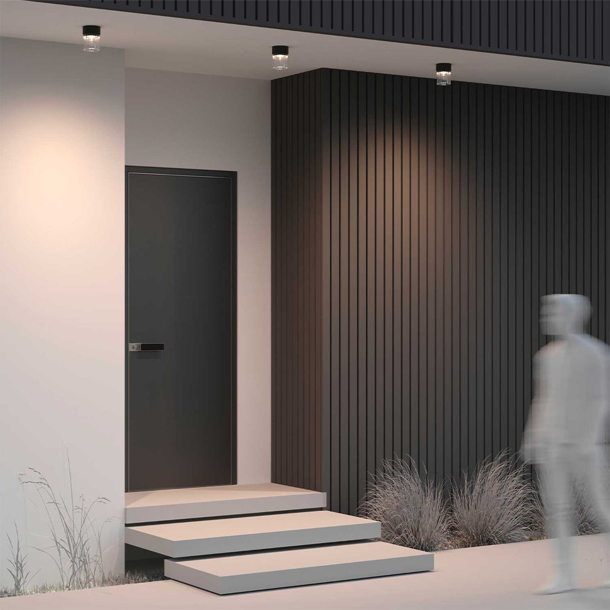 Glaris - Plafonnier extérieur LED en aluminium