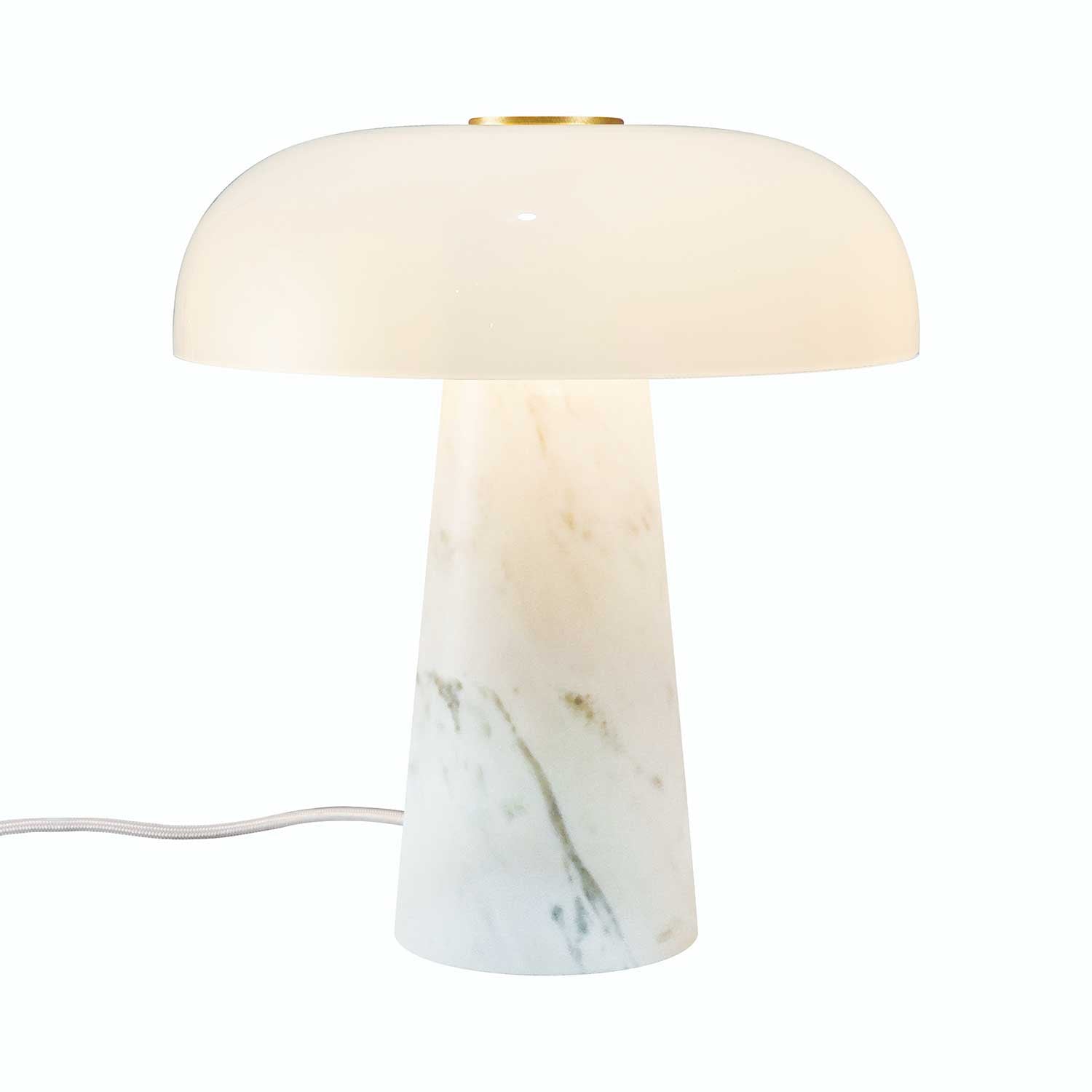 Glossy Mini - Lampe de table design en marbre et verre