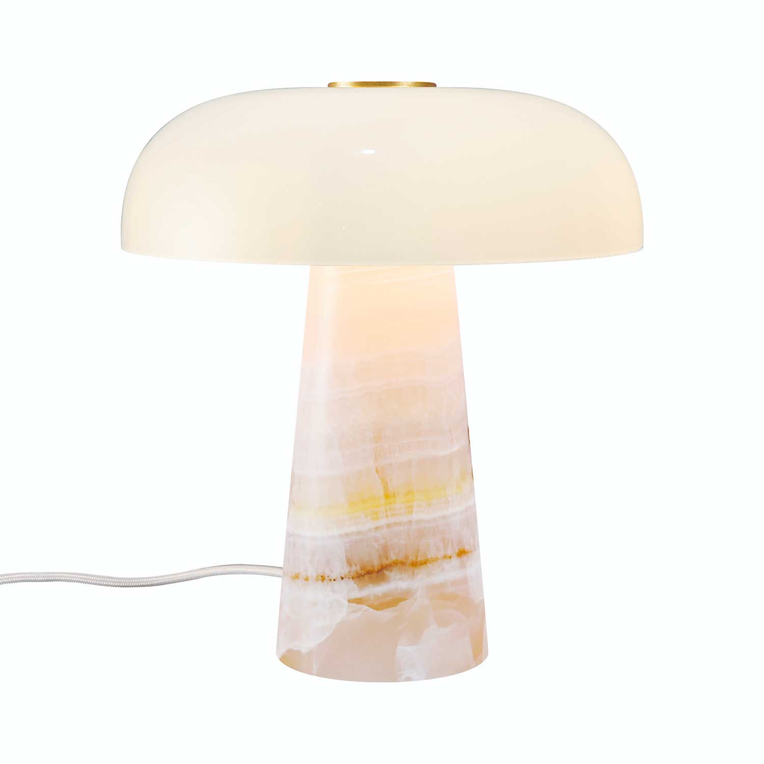 Glossy Mini - Lampe de table design en marbre et verre