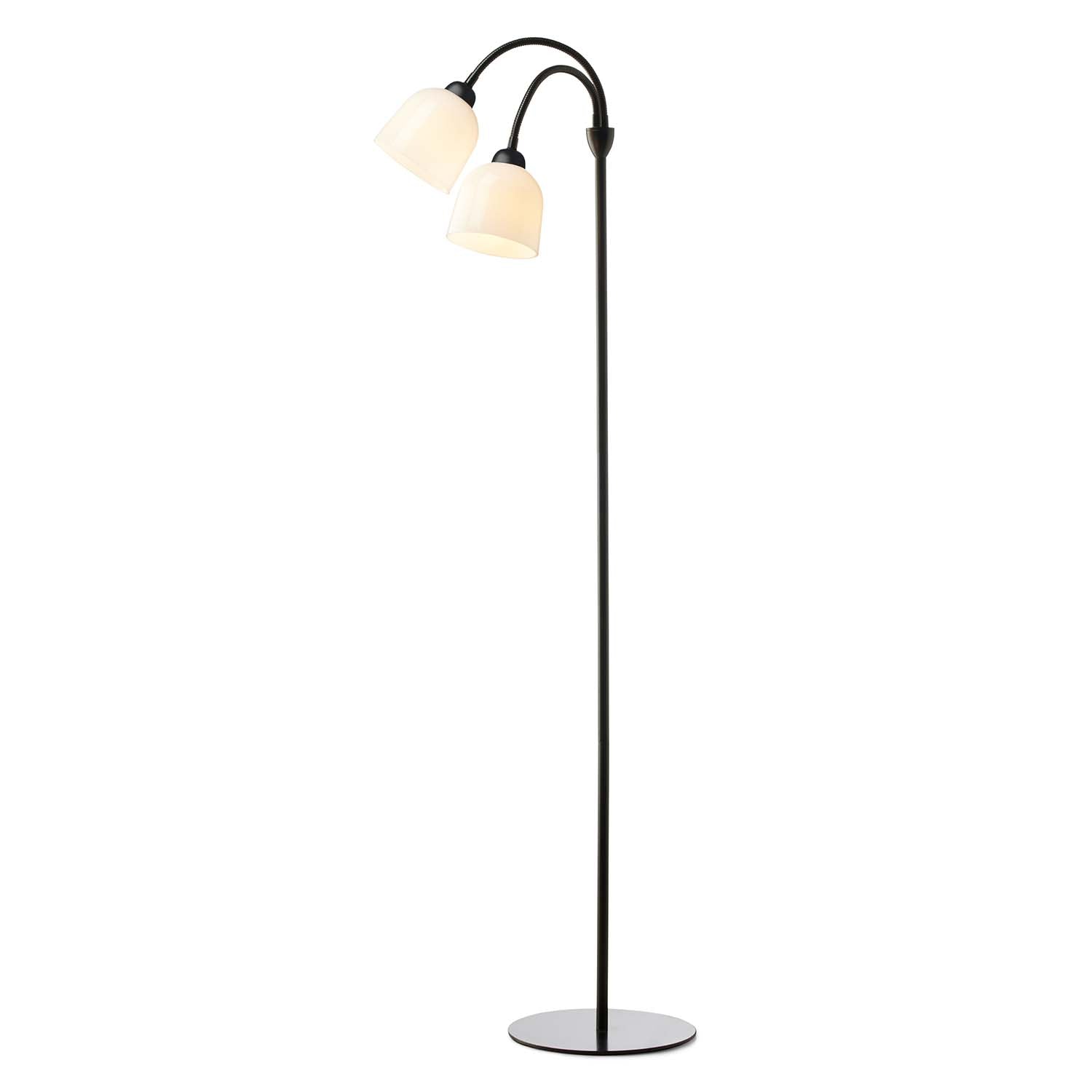 GLOW - Lampadaire sur pied salon vintage noir et blanc