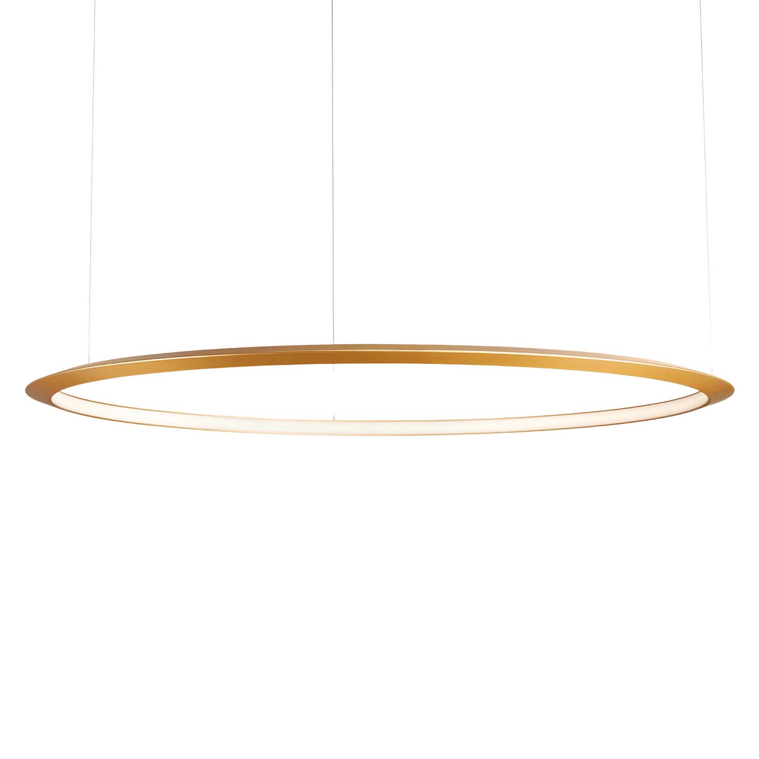 Circular Inward - Grande sospensione LED anello design per soggiorno