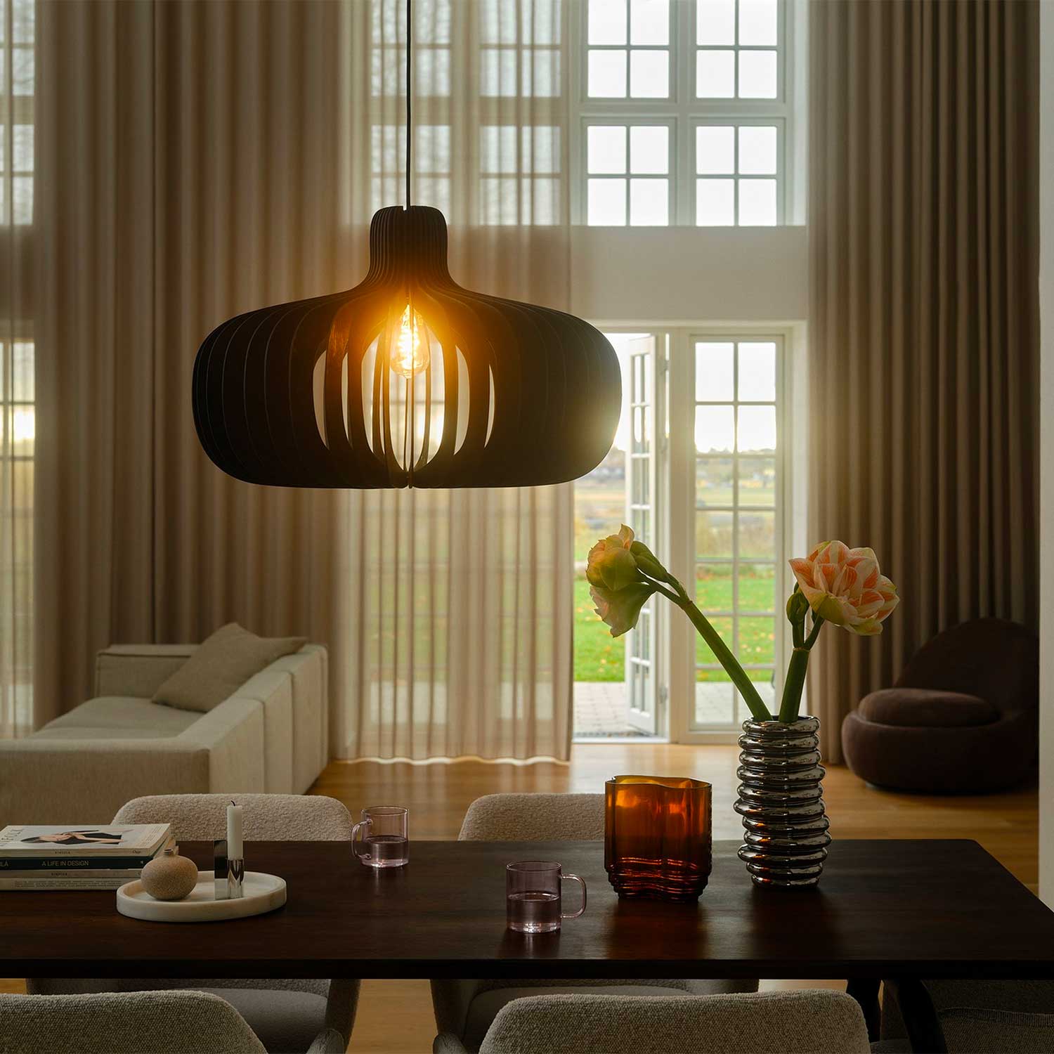 Hazo - Suspension en bois design pour salle à manger moderne