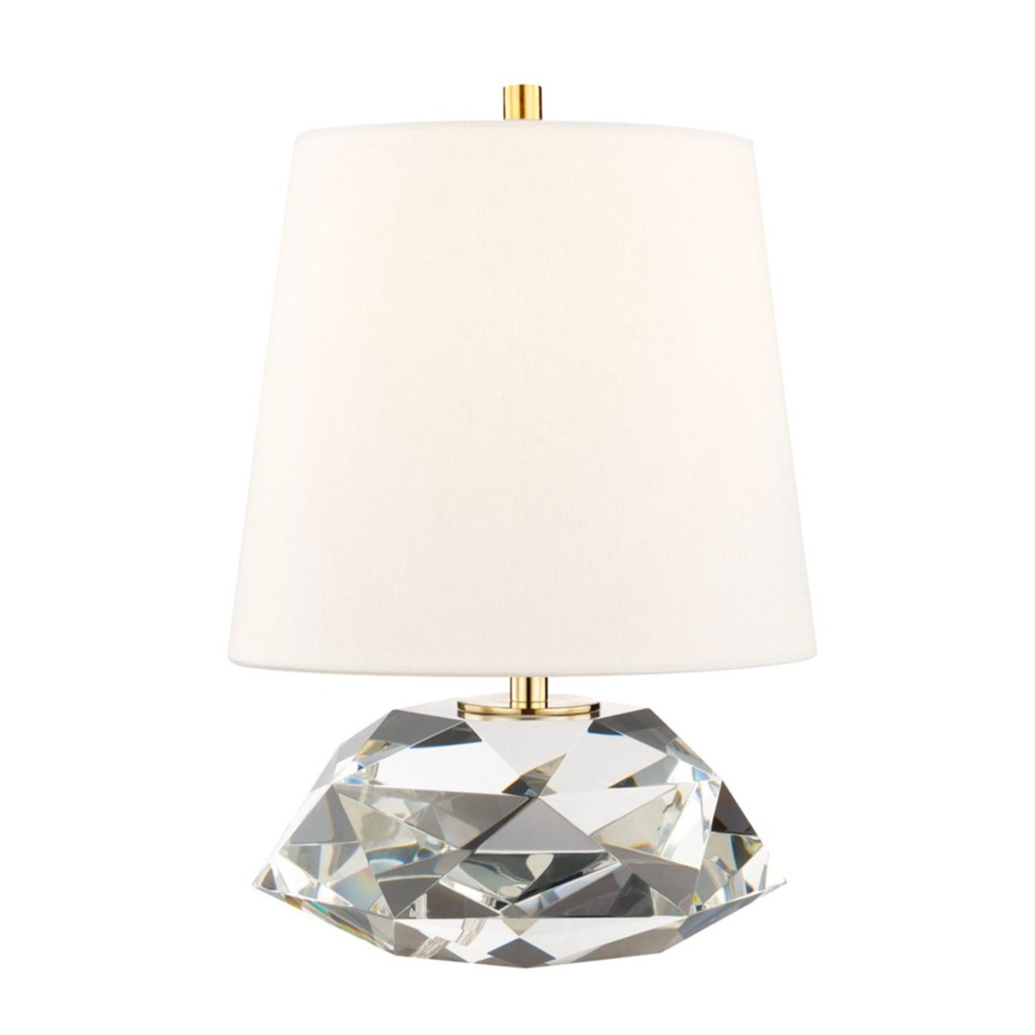 HENLEY - Diamond-shaped glass table lamp