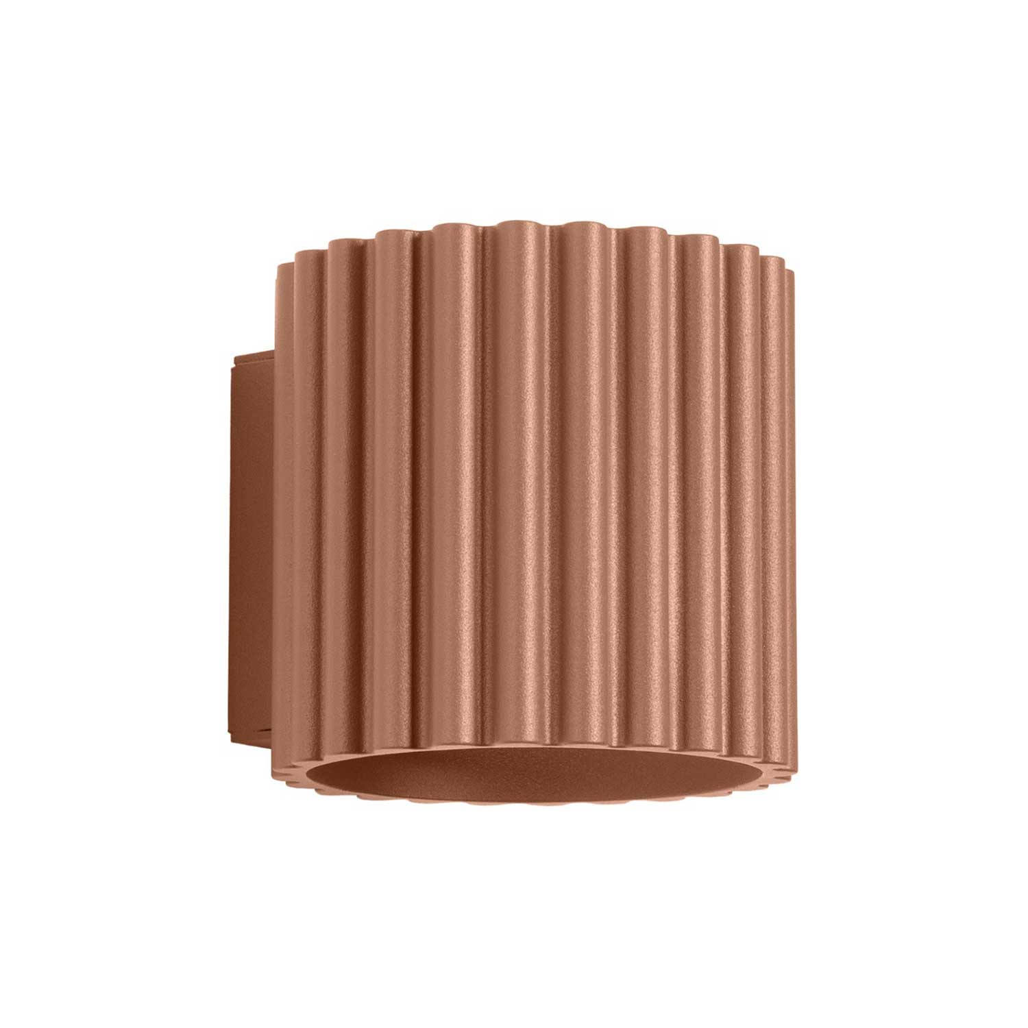 Heze – Geriffelte Wandleuchte aus Stahl für moderne Wohnzimmer