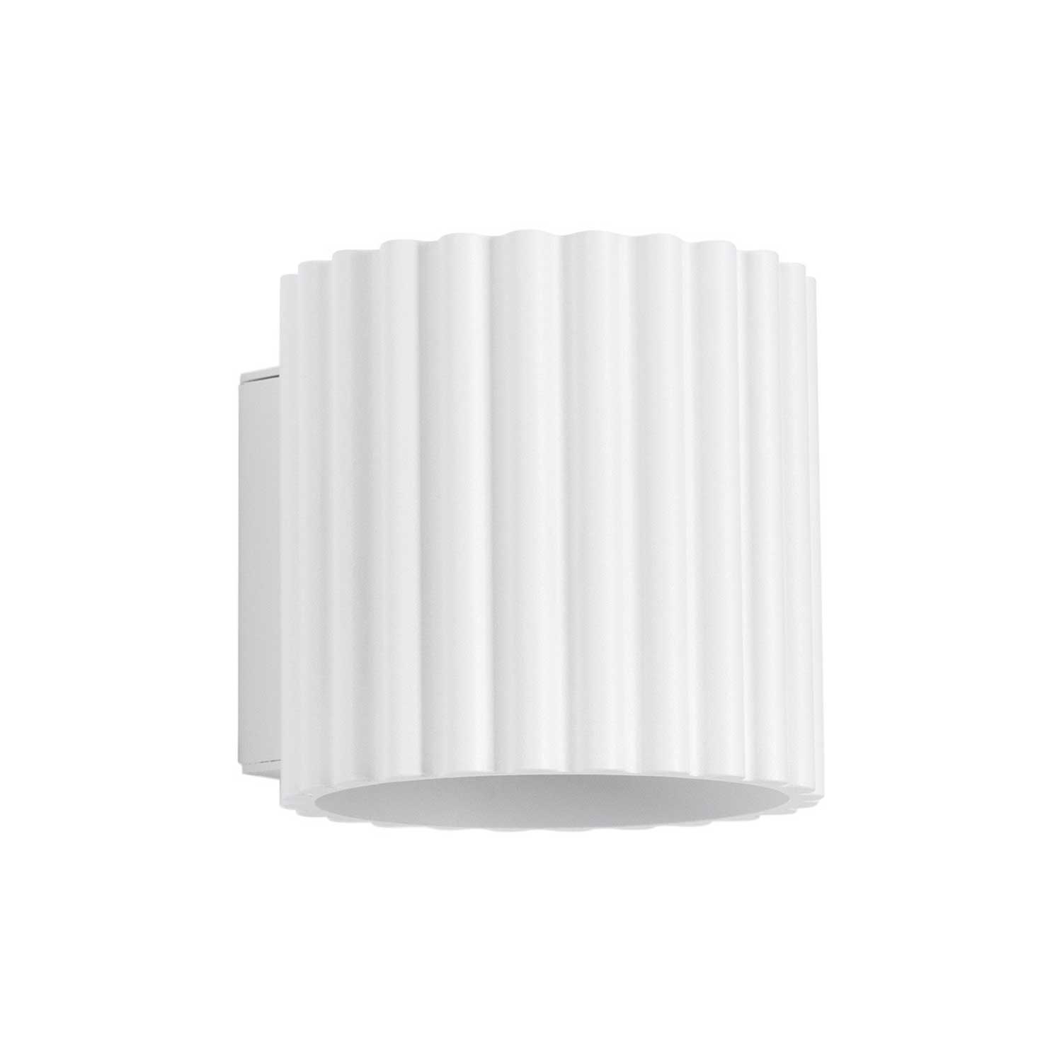 Heze – Geriffelte Wandleuchte aus Stahl für moderne Wohnzimmer