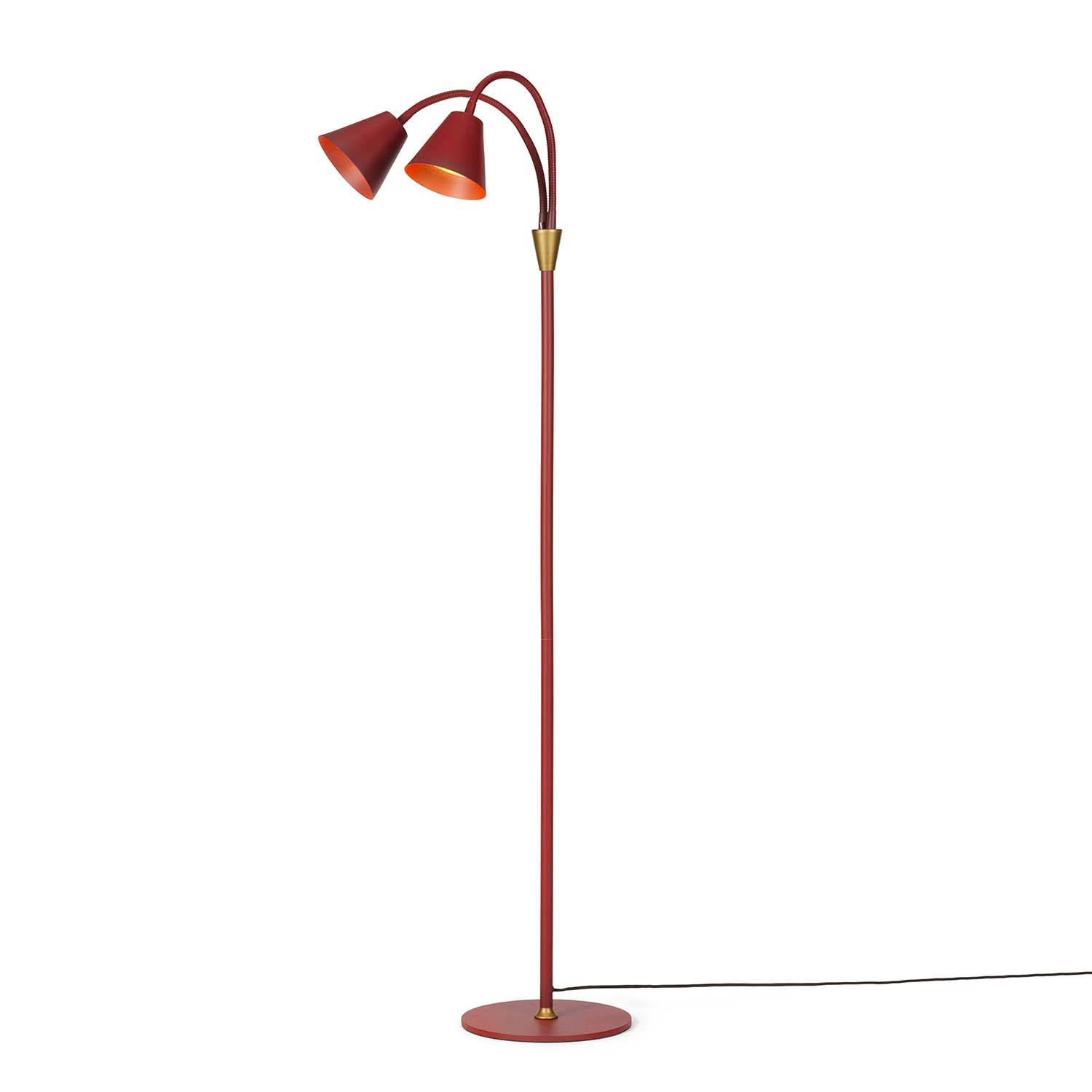 HYGGE – Vintage-Stehlampe mit doppeltem Lampenschirm