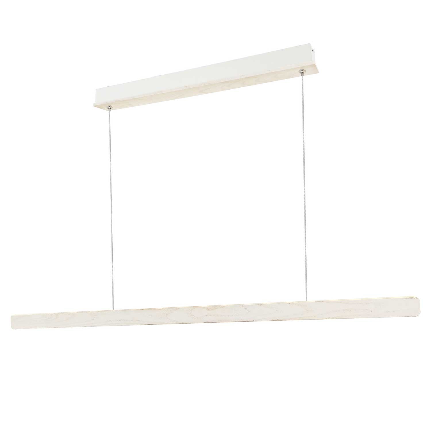Ilgas - Suspension linéaire en bois avec LED pour cuisine scandinave