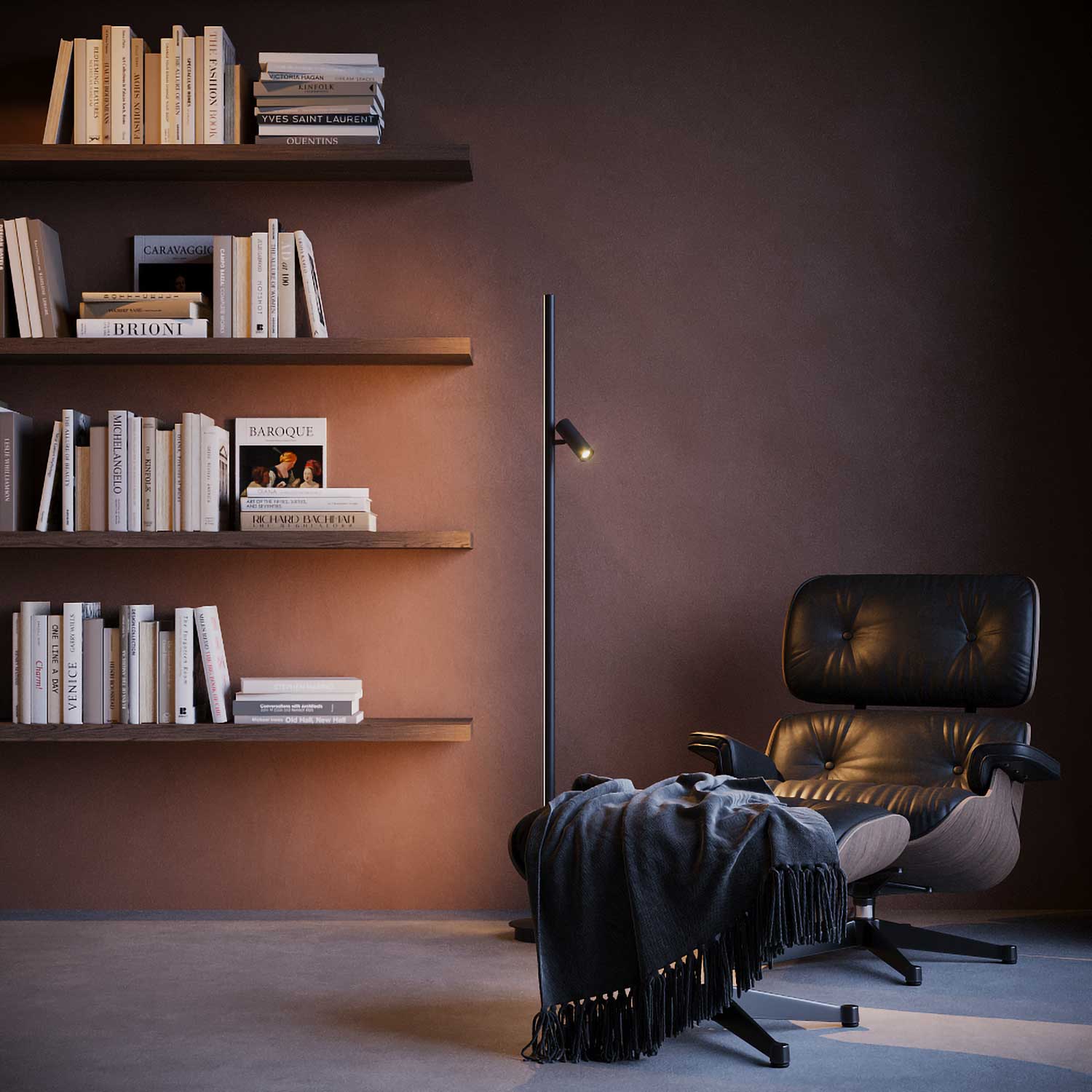 Thin - Lampadaire LED sur pied minimaliste au design moderne