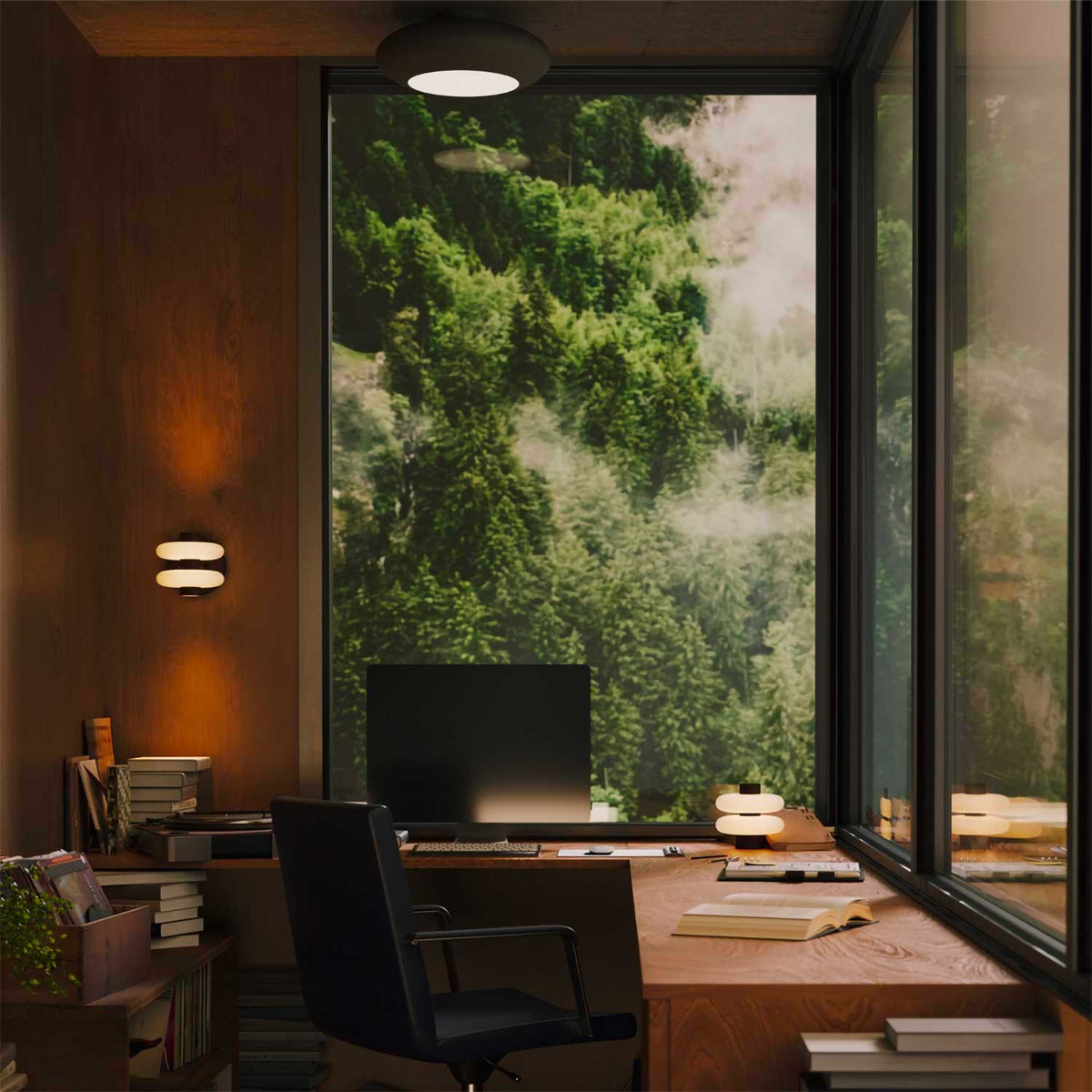 Aros - Plafonnier LED en aluminium, style minimaliste