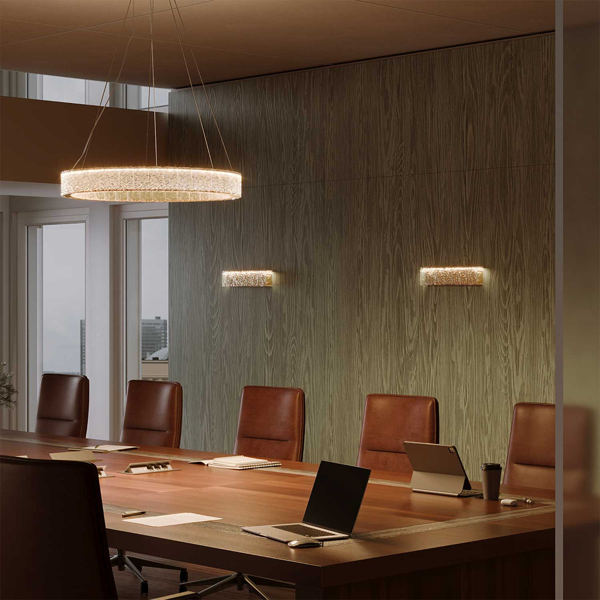Majesty - Applique murale LED en verre cristal K9 et métal, style art déco