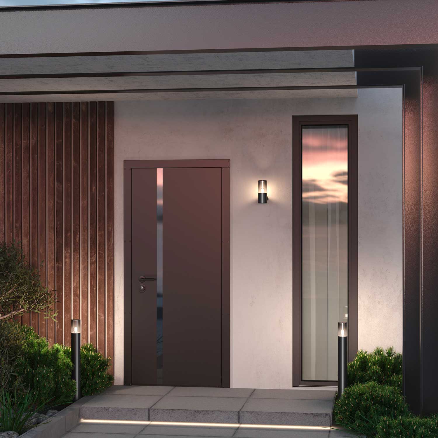 Amas - Applique murale led extérieur moderne