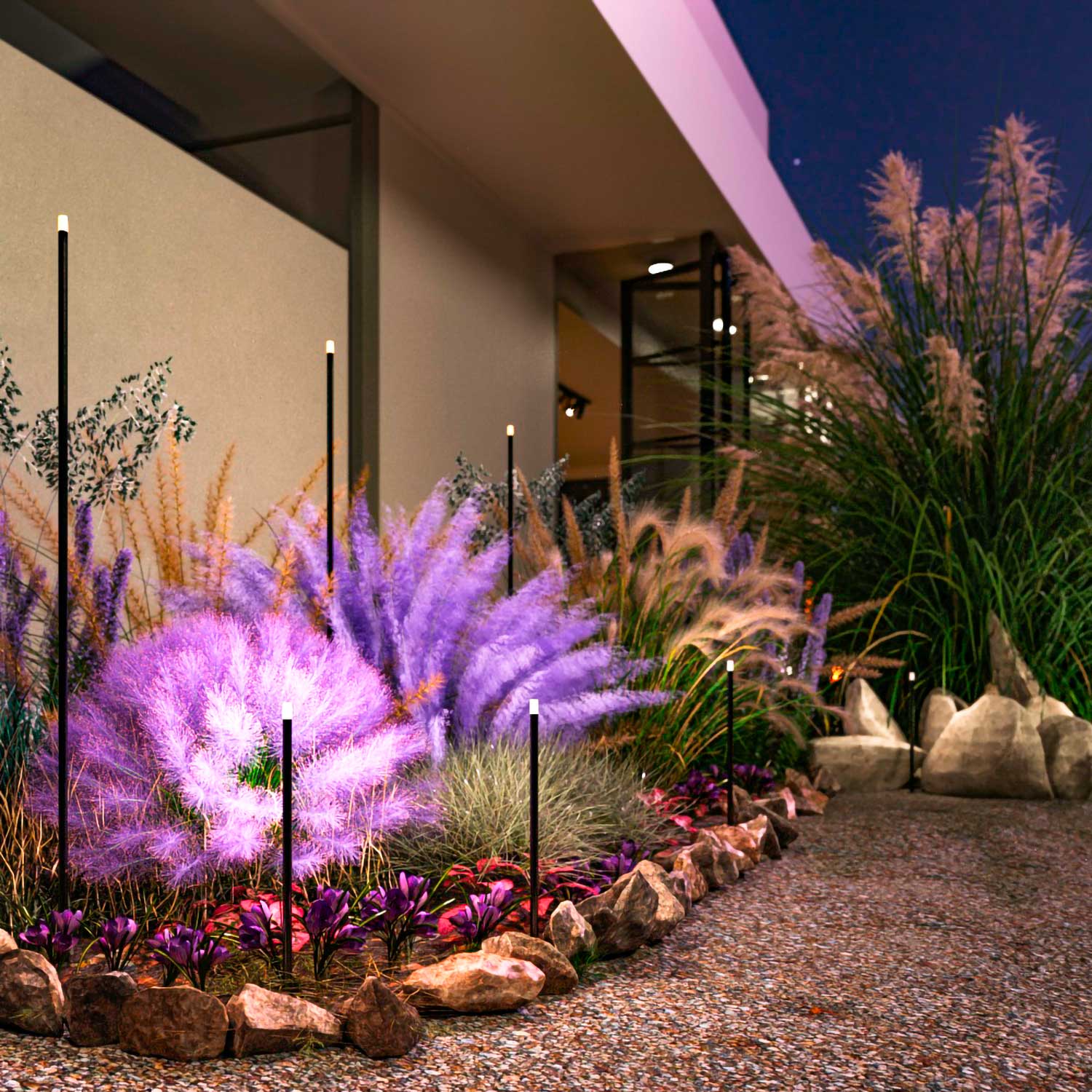 Spear - Poteau LED sur piquet pour jardin design extérieur