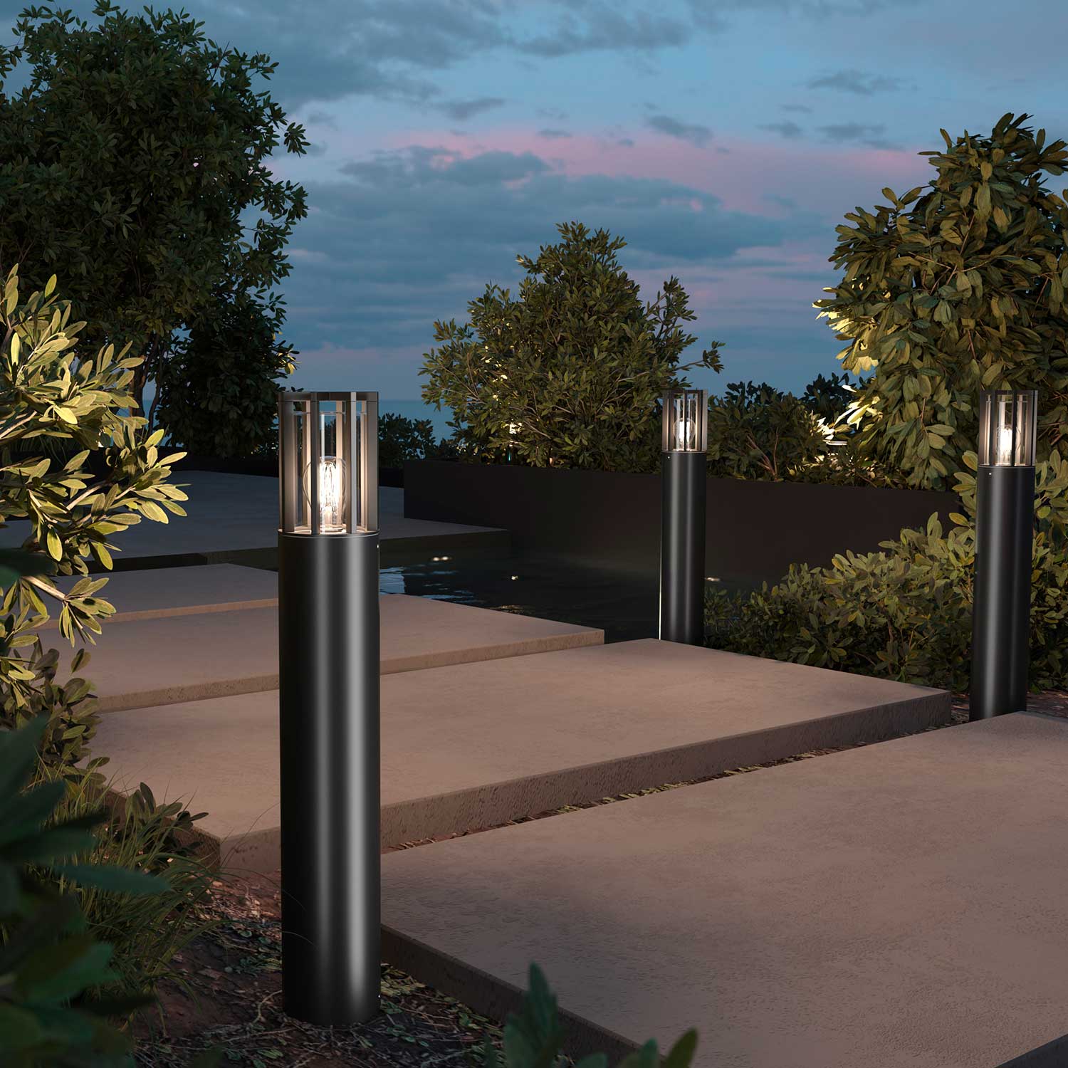 Barrel - Luminaire extérieur pour éclairage d'allées