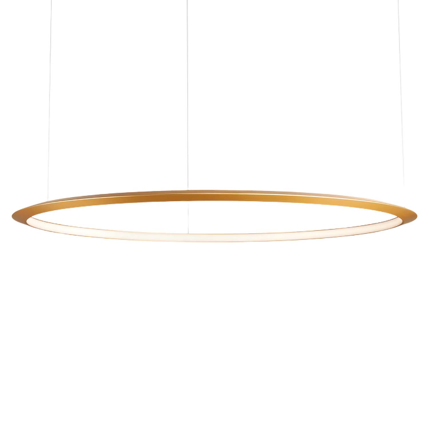 Circular Inward - Grande sospensione LED anello design per soggiorno