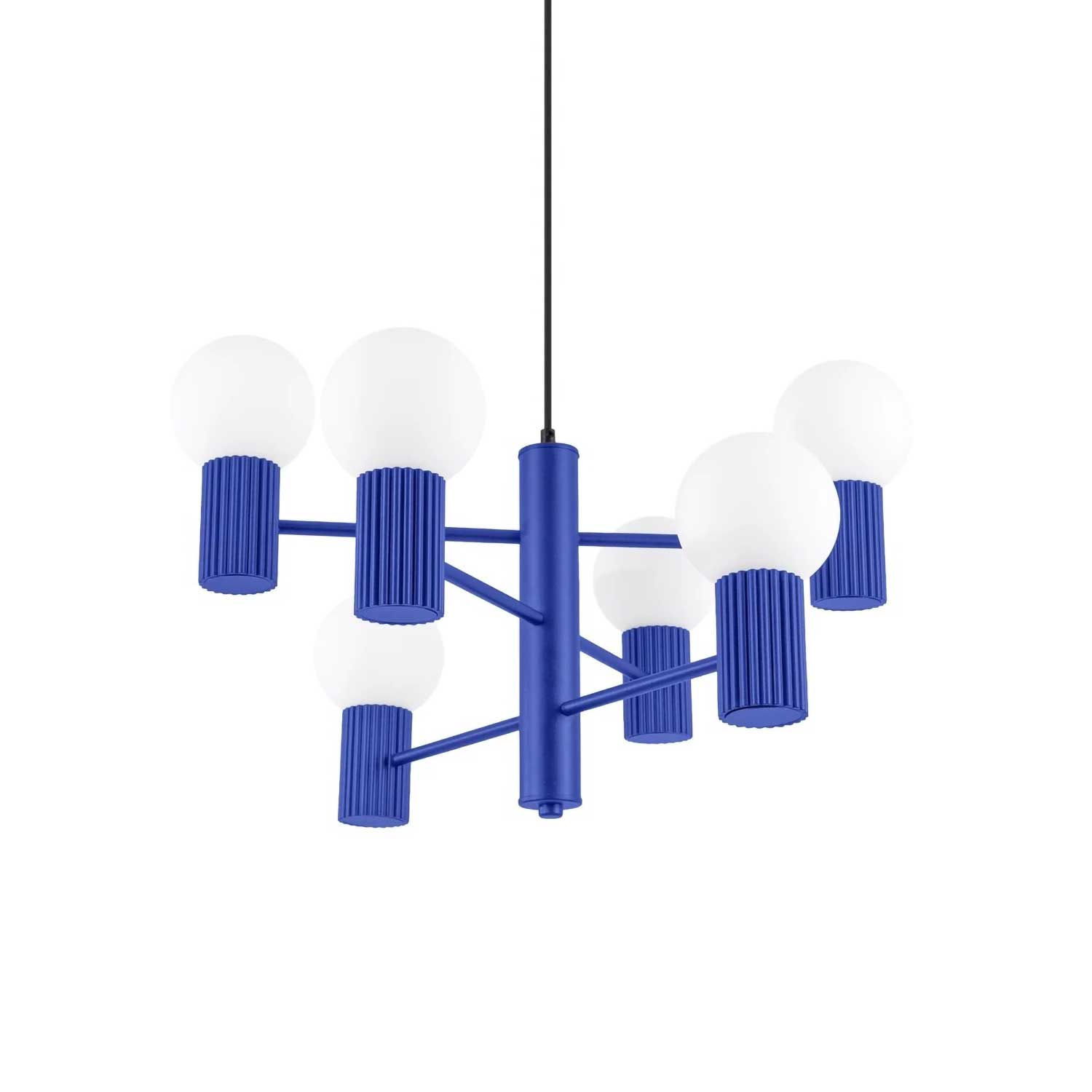 Isis - Lustre acier cannelé design contemporain