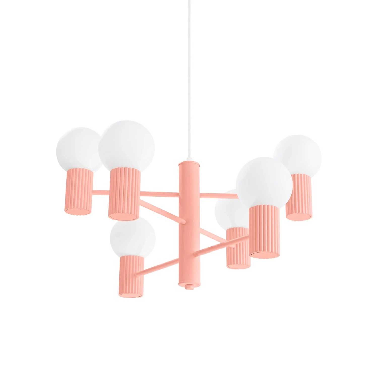 Isis - Lustre acier cannelé design contemporain