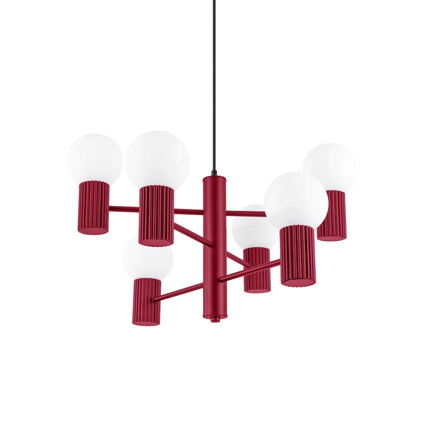 Isis - Lustre acier cannelé design contemporain