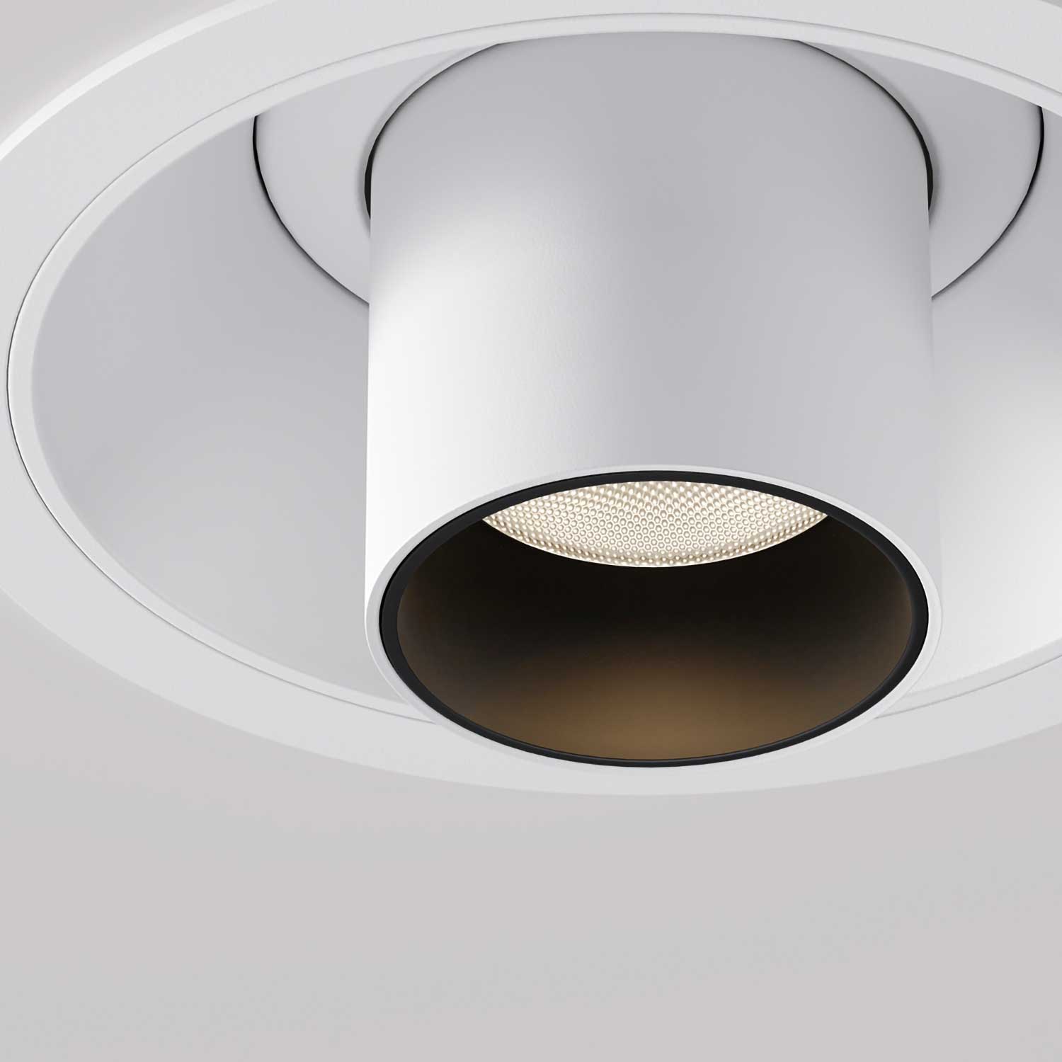 Focus T - Plafonnier spot design orientable semi-encastré