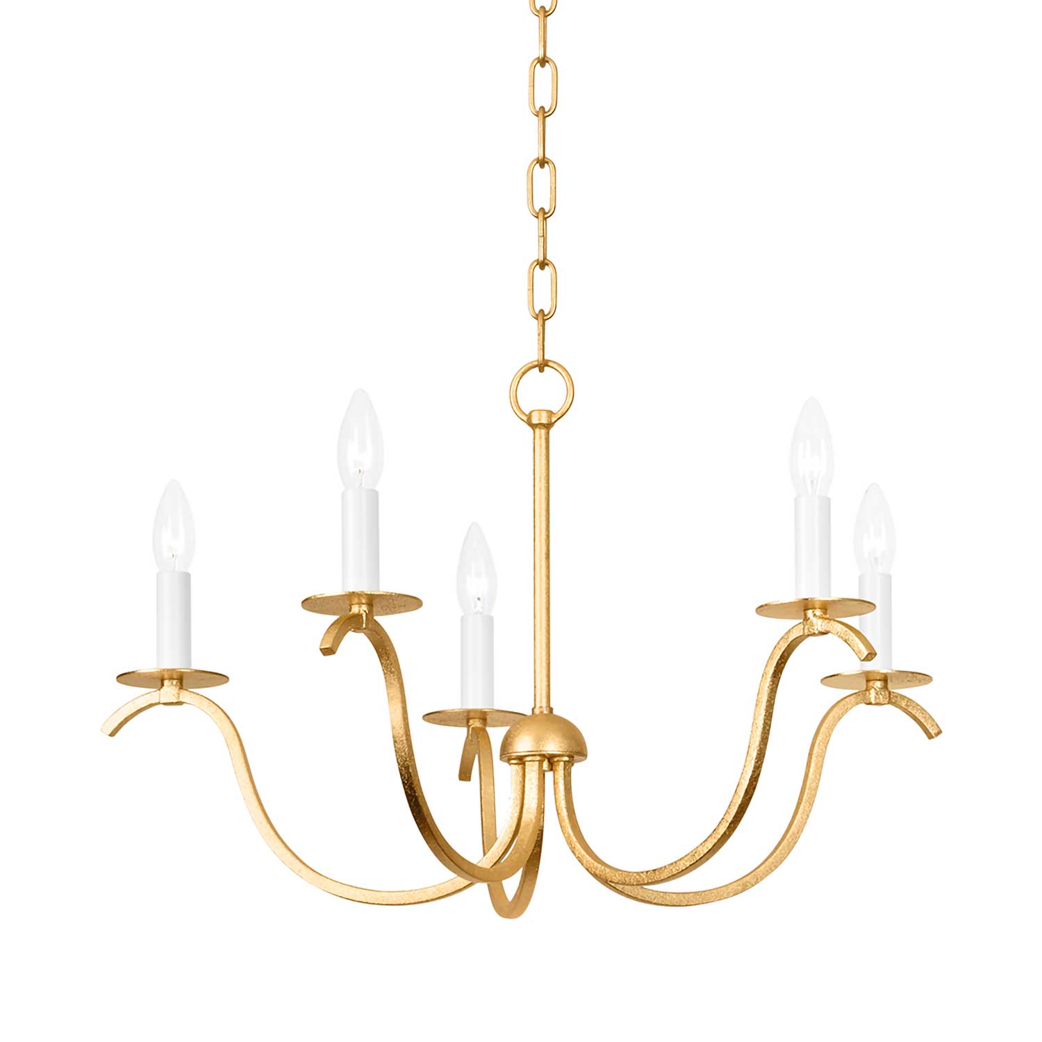 Jaclin - Baroque brass chandelier for vintage-style bedroom