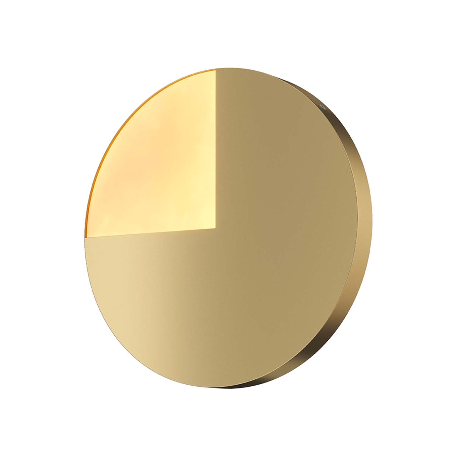 JUPITER – Goldene kreisförmige Art-Déco-Wandleuchte