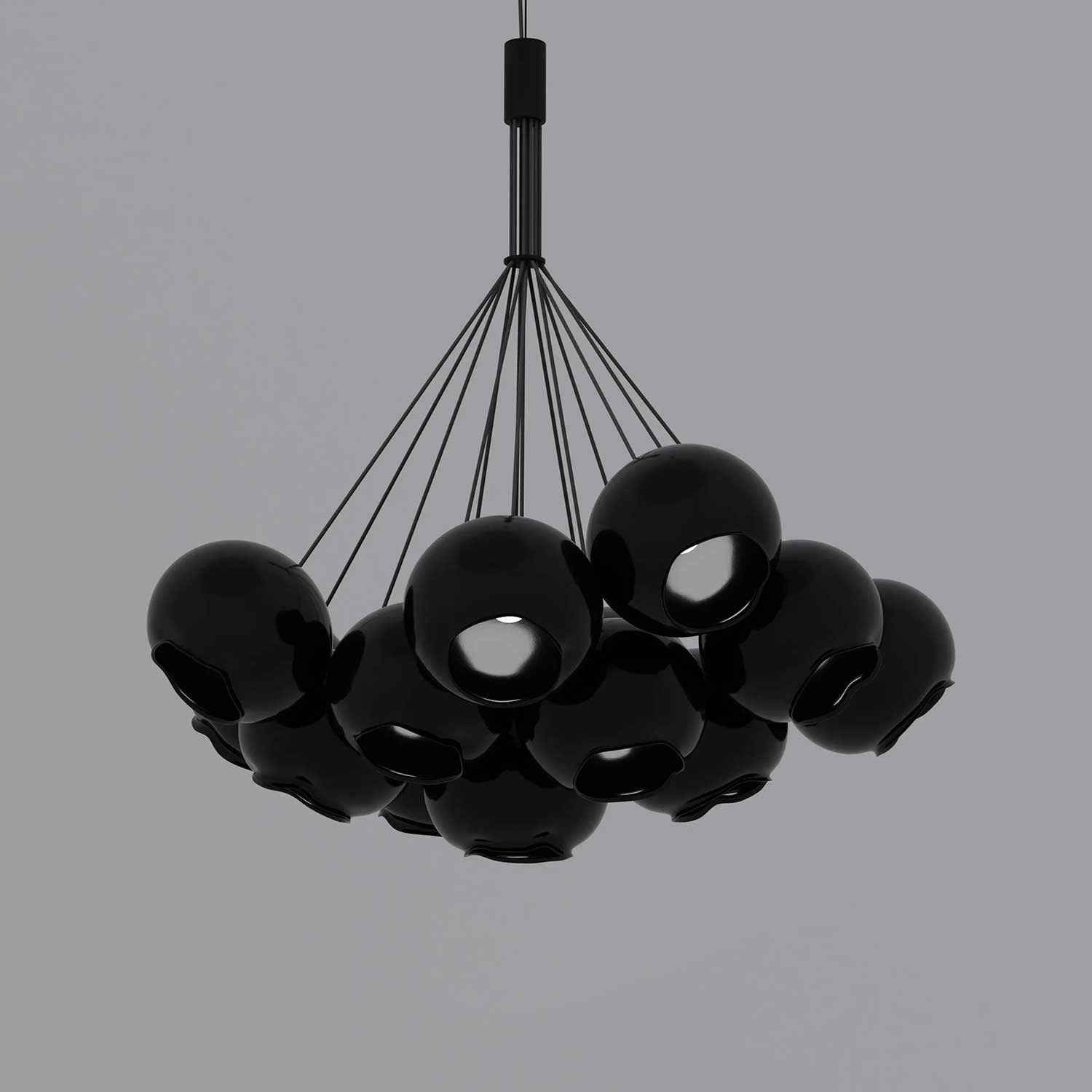 KALYNA - Ceramic ball chandelier for living room