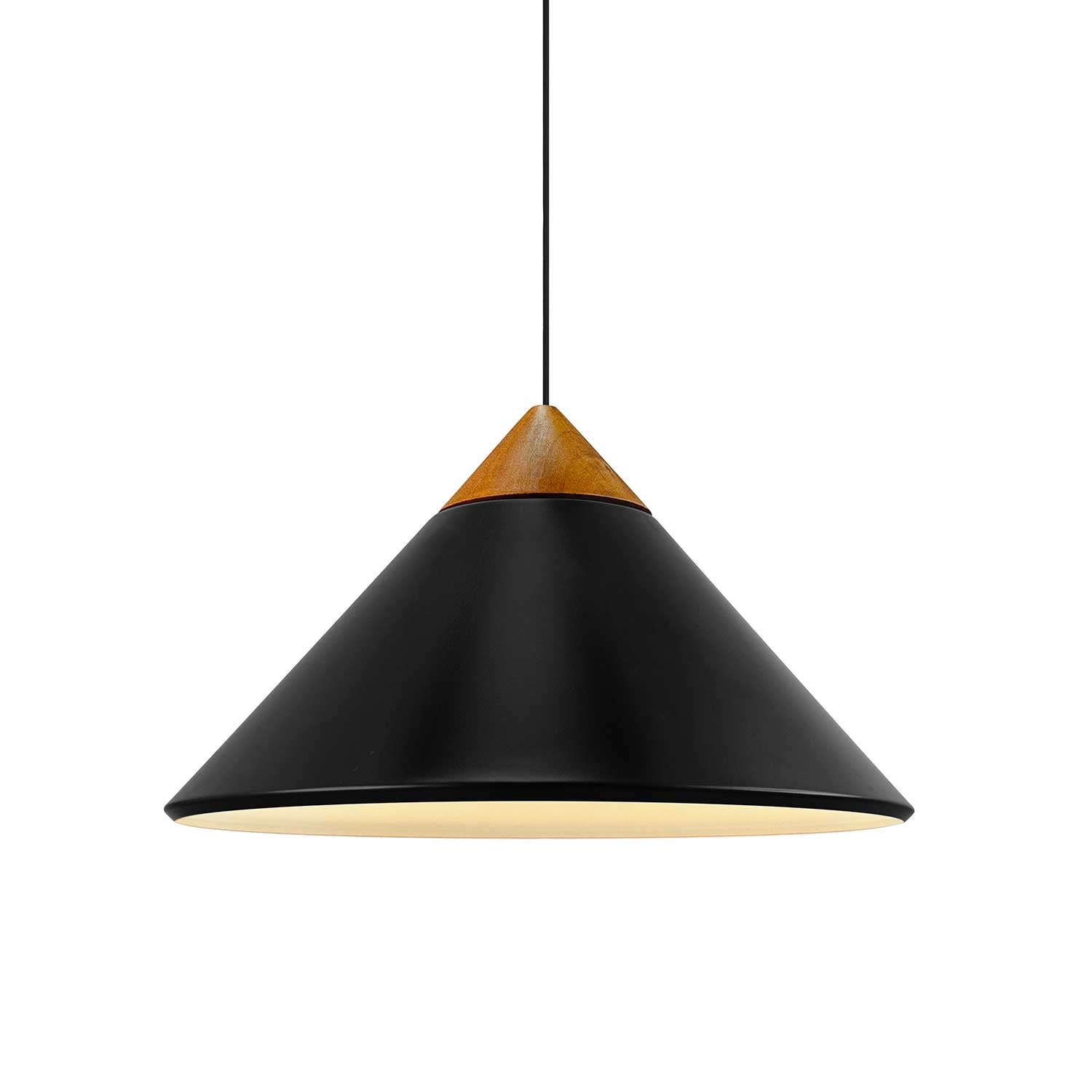 Kinto - Suspension scandinave acier et bois pour cuisine