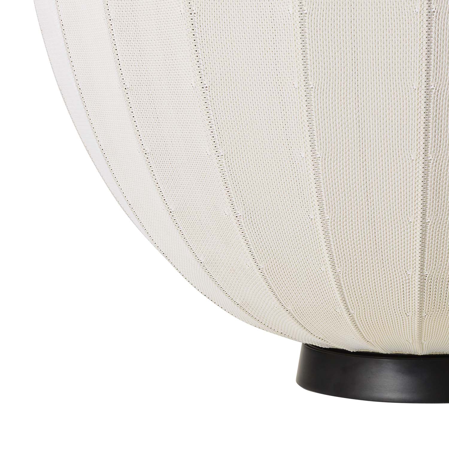 KNIT-WIT - Oval pumpkin japandi woven table lamp