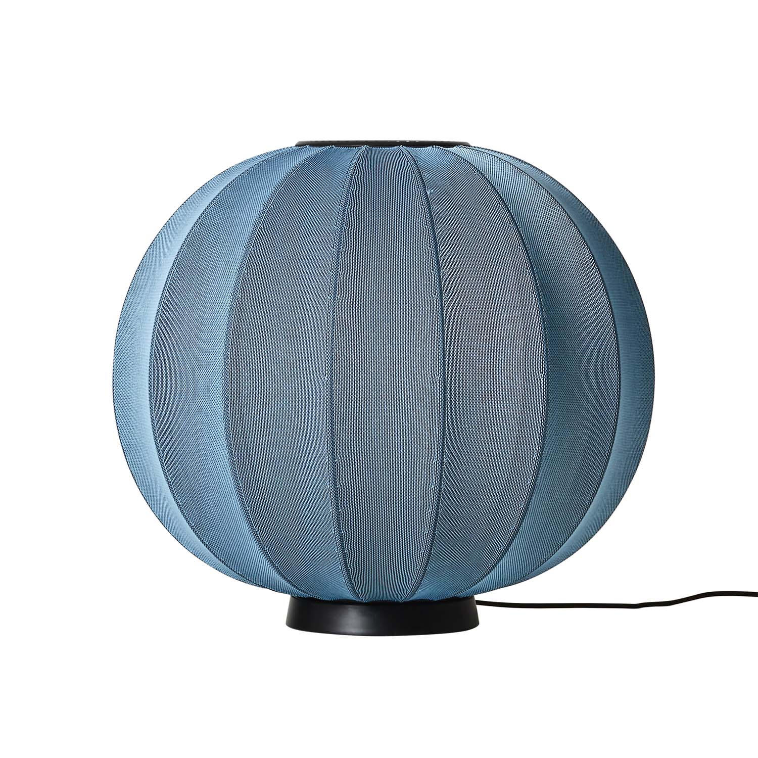 KNIT-WIT - Oval pumpkin japandi woven table lamp