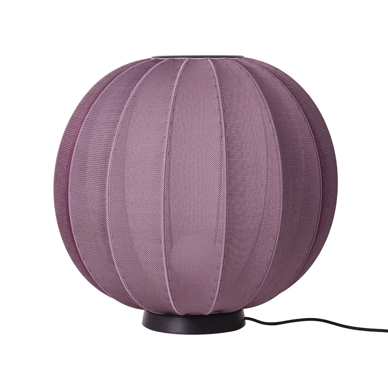 KNIT-WIT - Oval pumpkin japandi woven table lamp