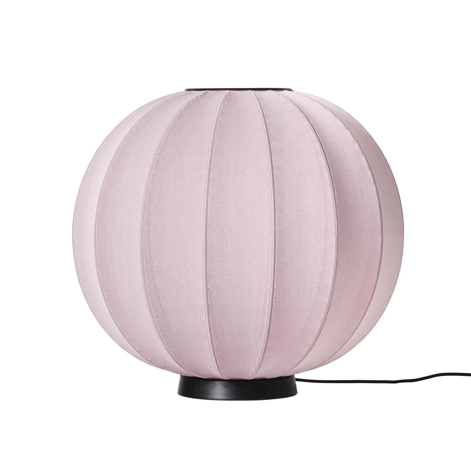 KNIT-WIT - Oval pumpkin japandi woven table lamp