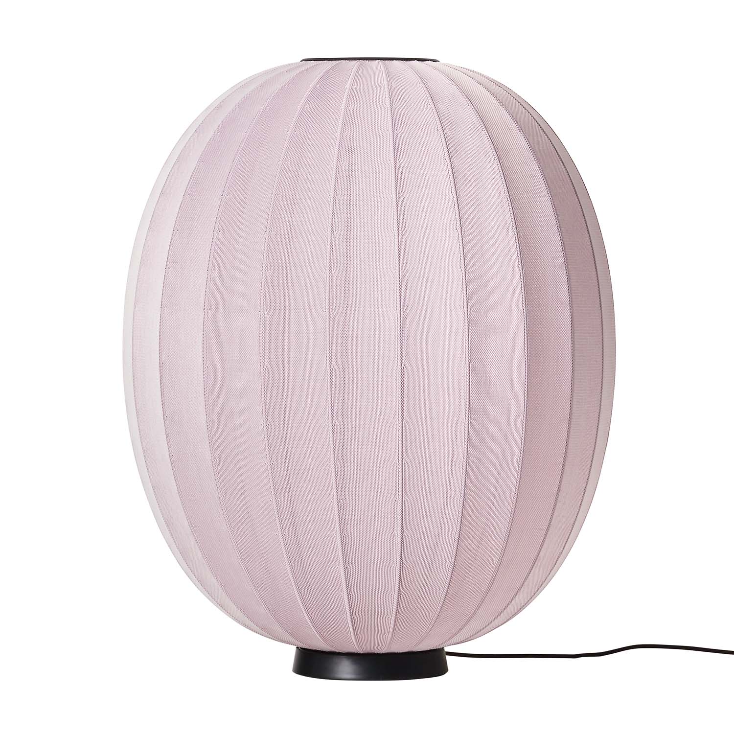 KNIT-WIT - Oval pumpkin japandi woven table lamp