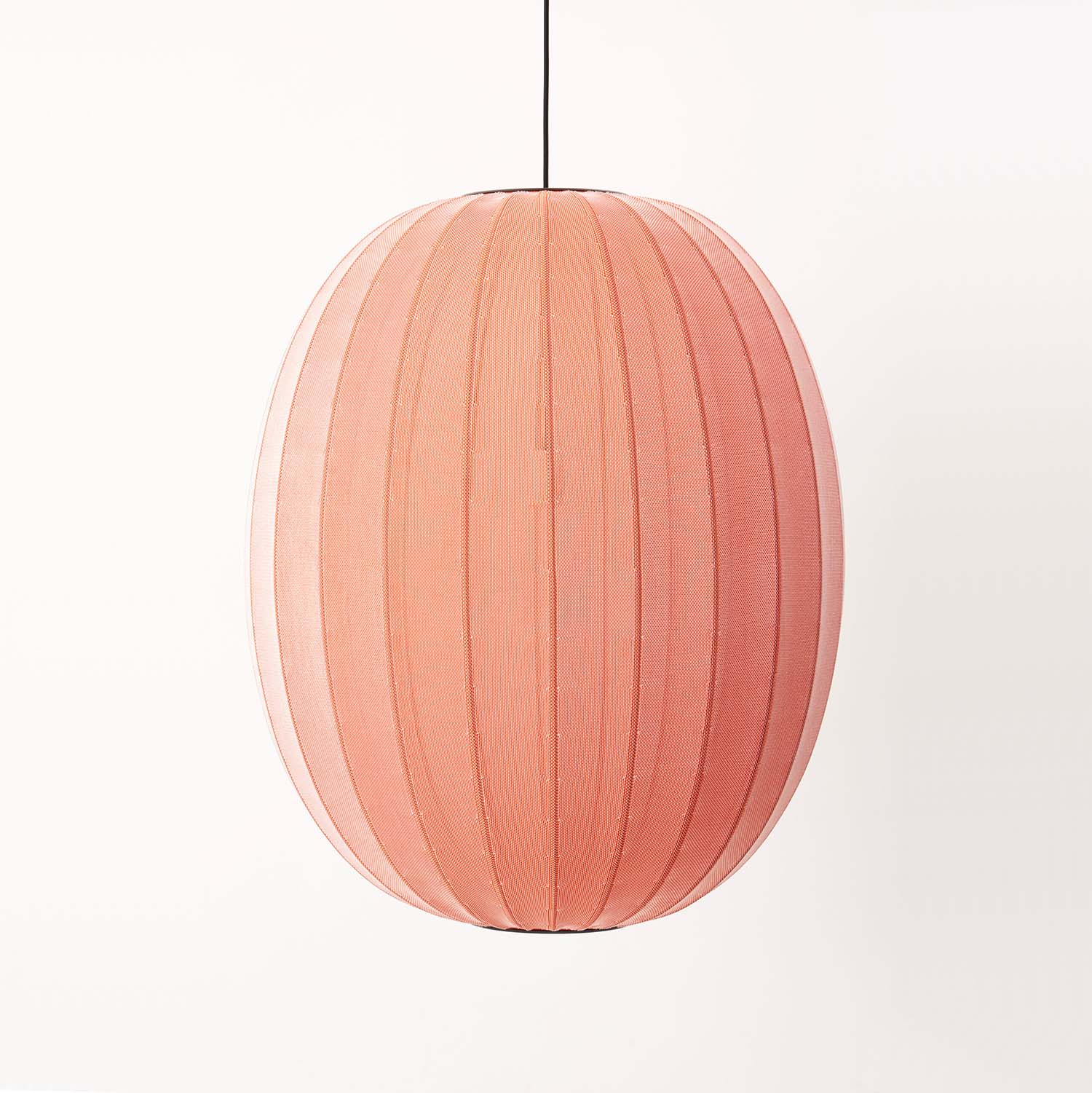 KNIT-WIT High - Woven Japandi Oval Pumpkin Pendant
