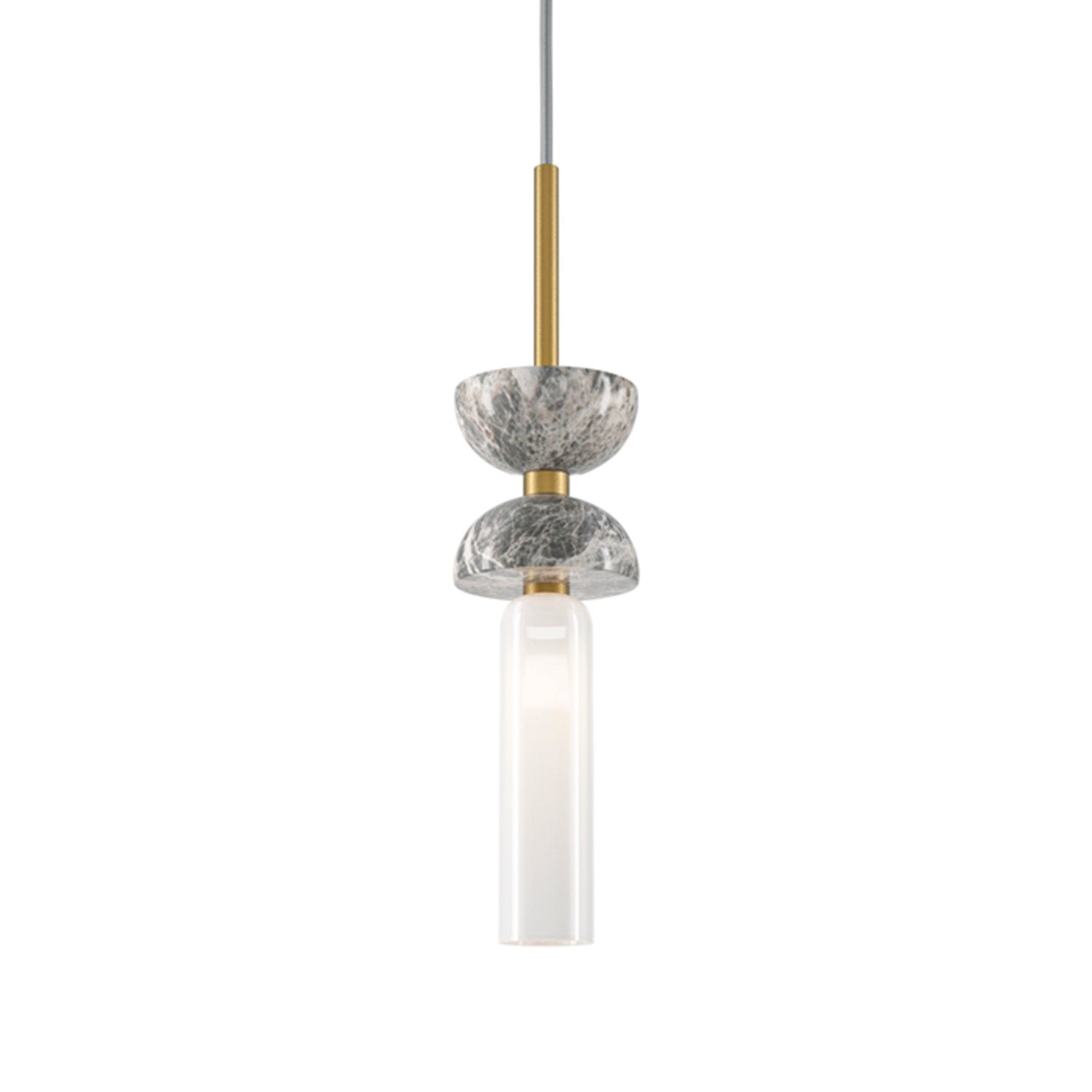 KYOTO - Designer and chic pendant light in marble and glass