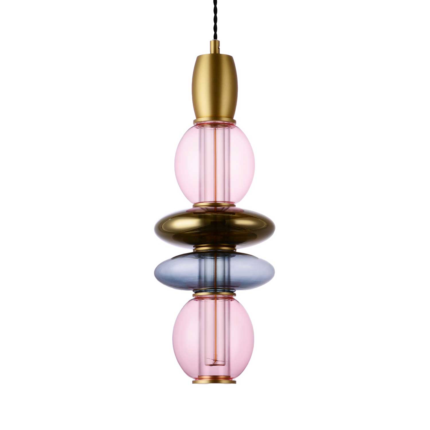 Léonor - Suspension LED en verre design coloré