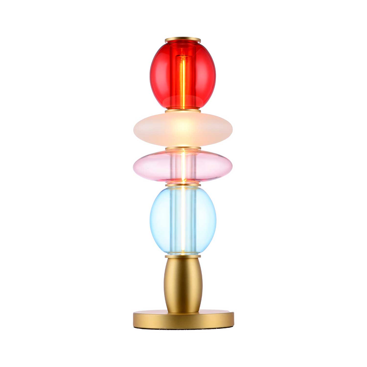 Léonor - Lampe de salon LED en verre design coloré