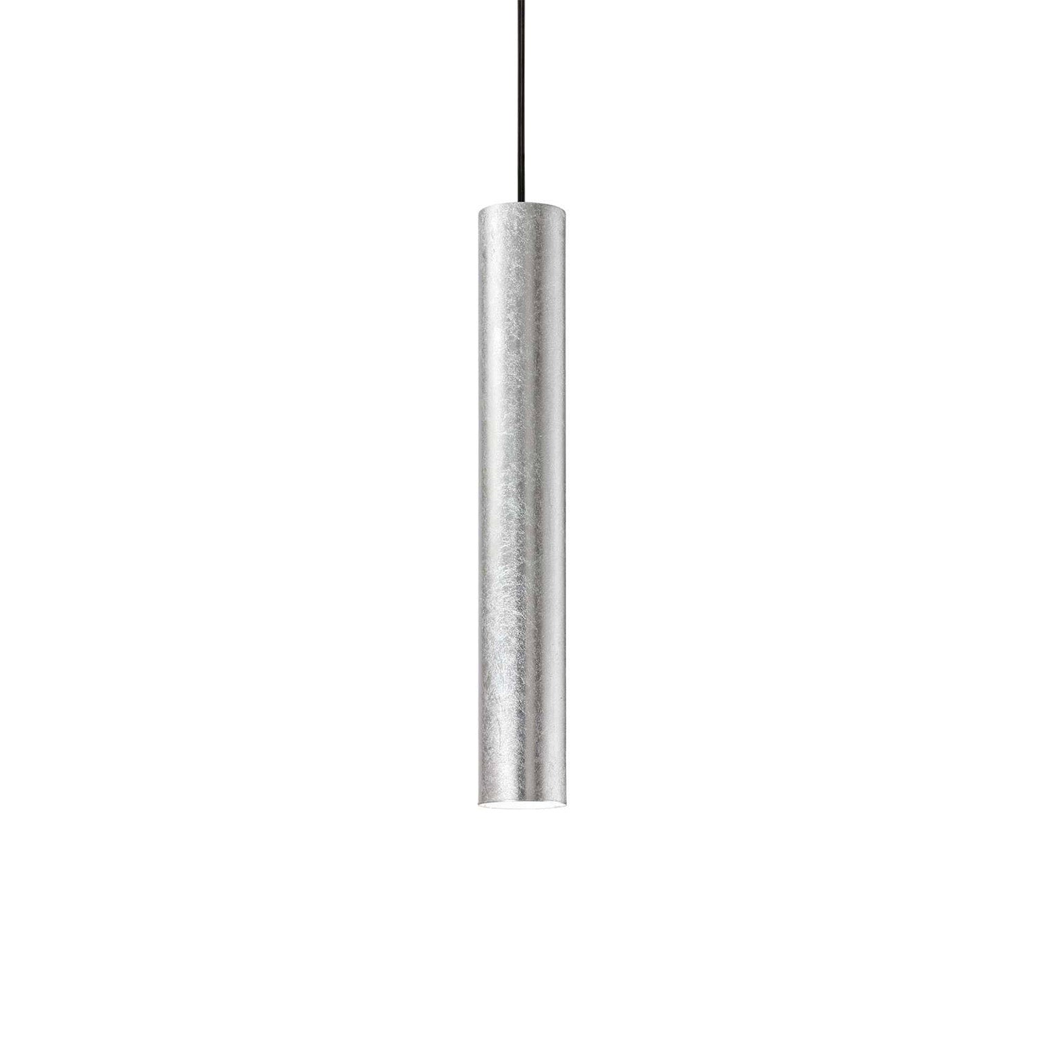 LOOK - Tube pendant light in matt or shiny steel