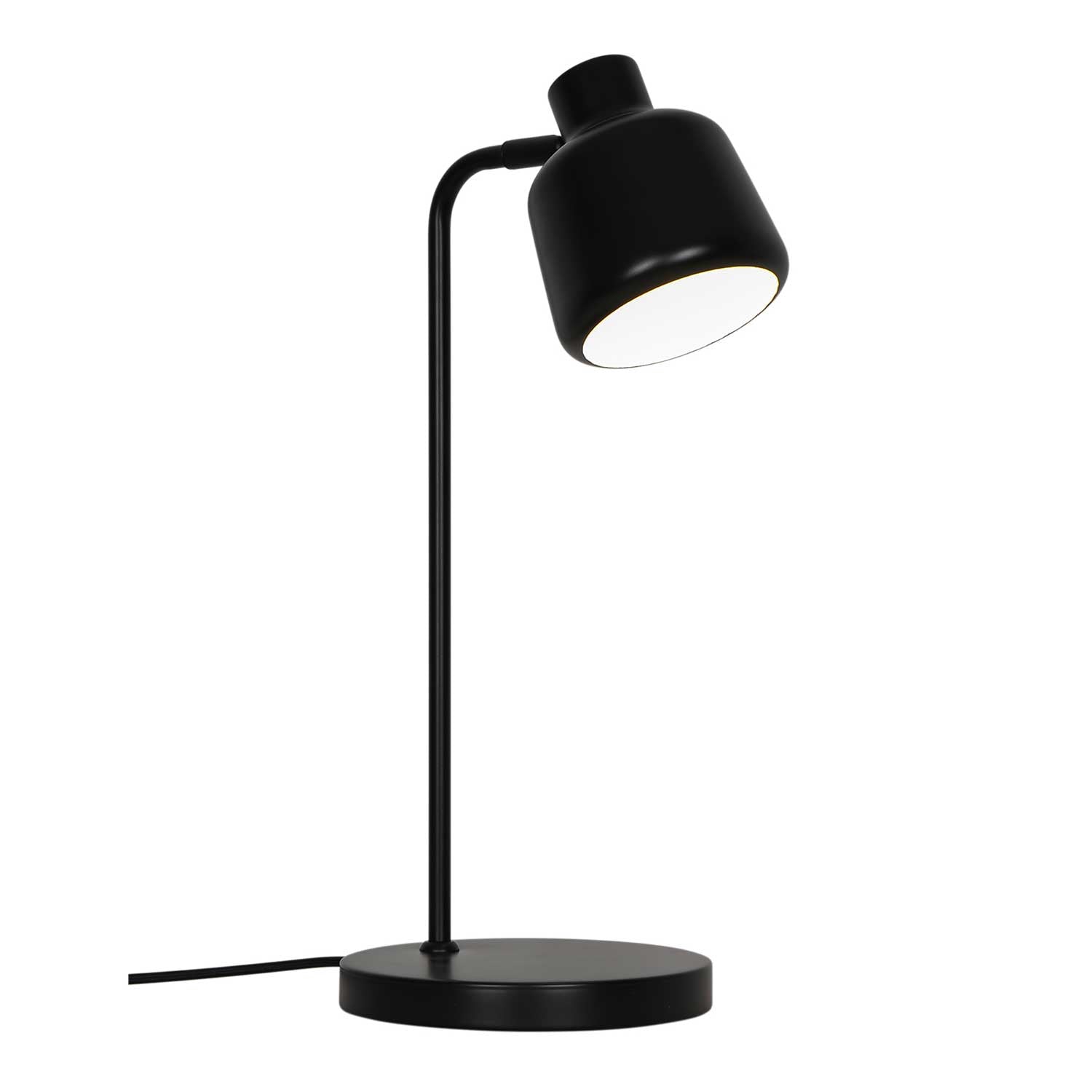 Louella - Lampe de table en acier noir pour bureau moderne
