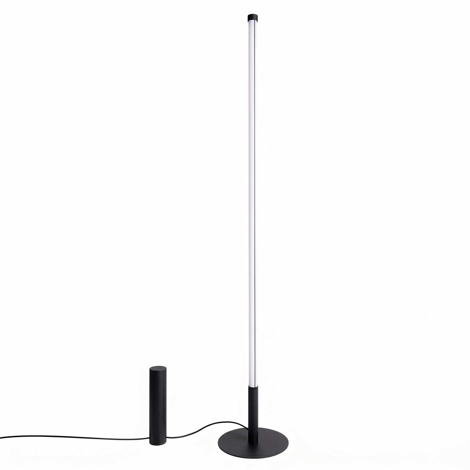 Lynx - Lampadaire tube LED design et acier coloré moderne