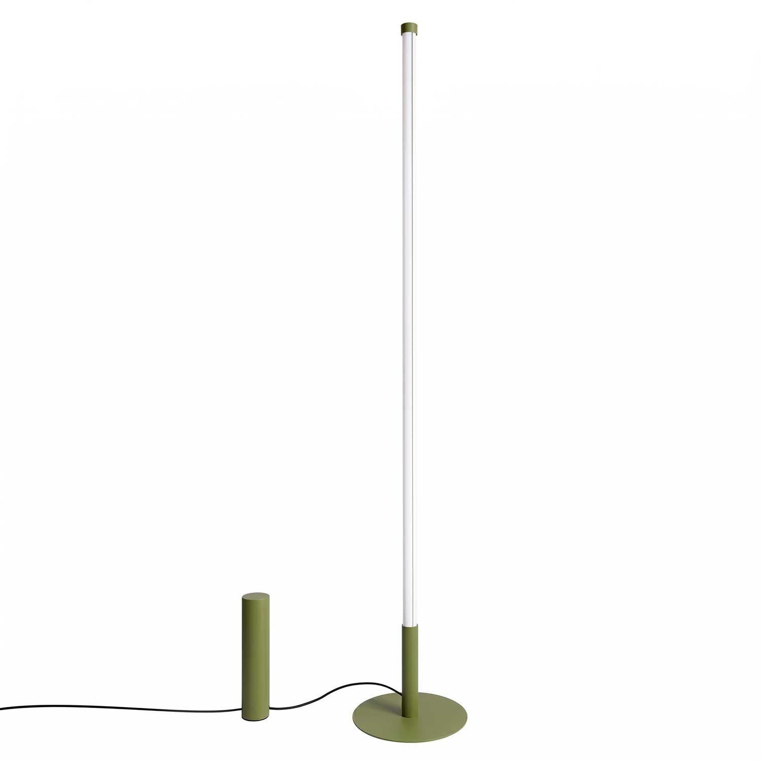Lynx - Lampadaire tube LED design et acier coloré moderne
