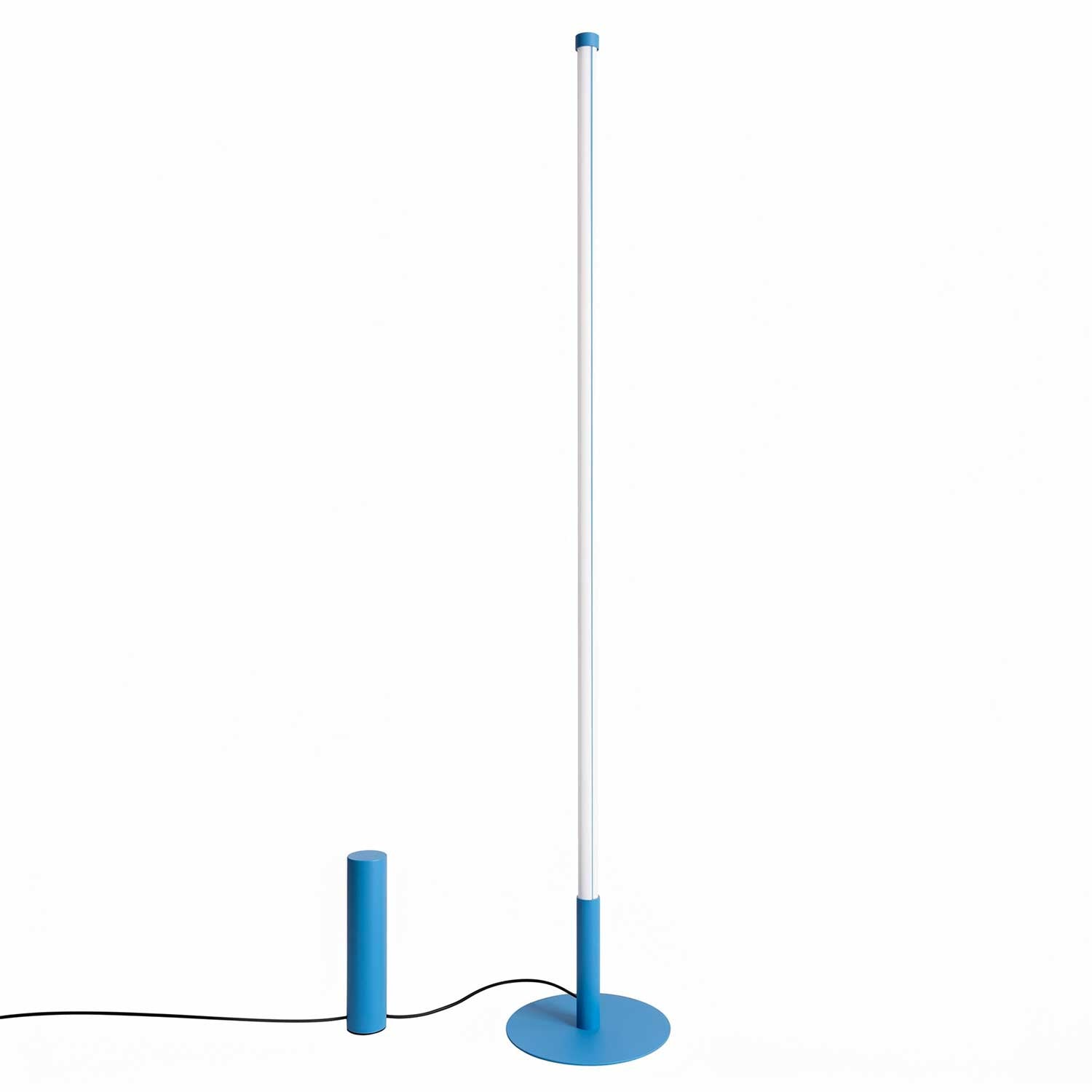 Lynx - Lampadaire tube LED design et acier coloré moderne