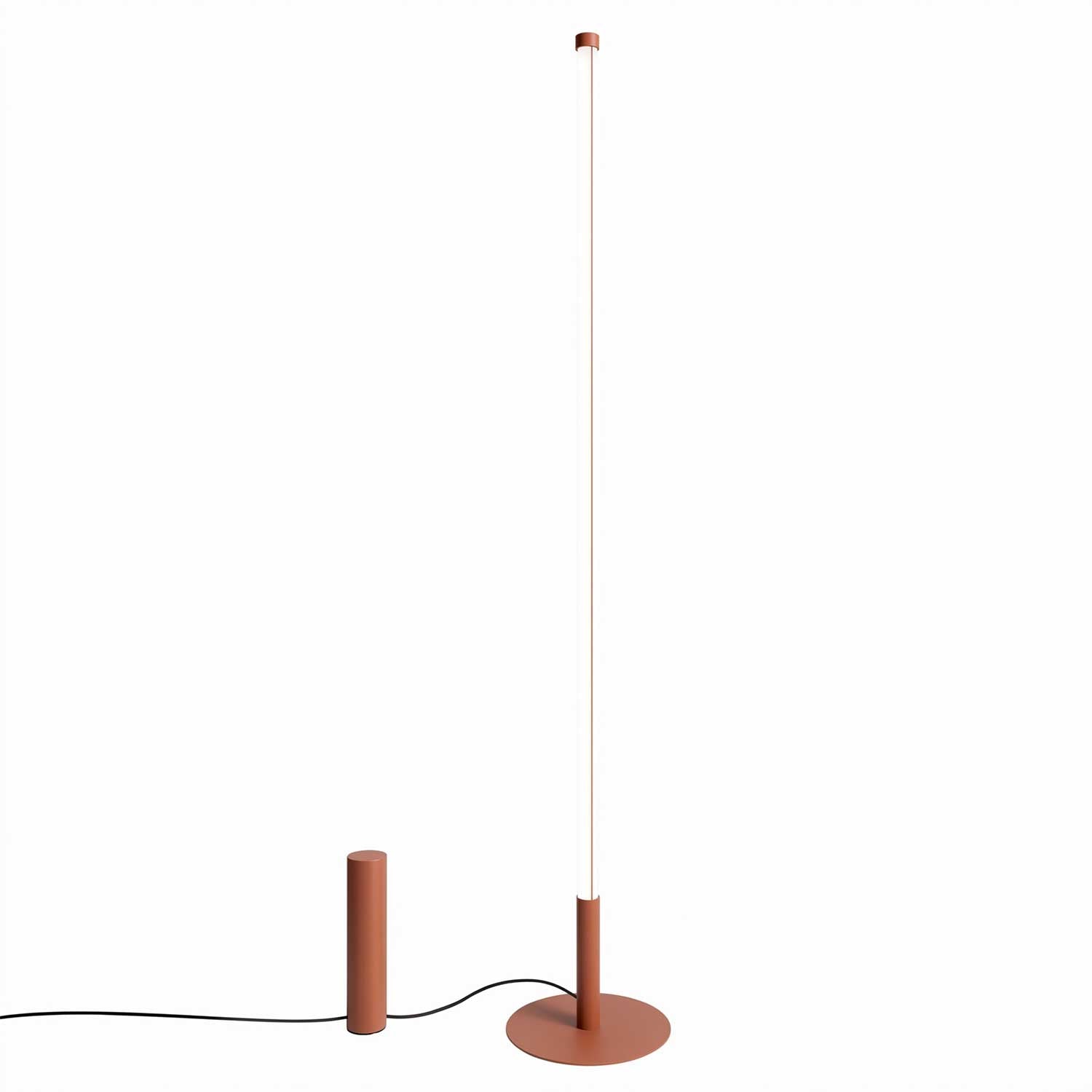 Lynx - Lampadaire tube LED design et acier coloré moderne