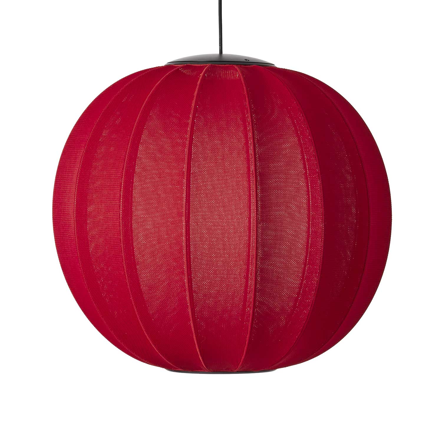 Knit-Wit LED Redonda - Lámpara colgante LED de tela bola diseño japandi