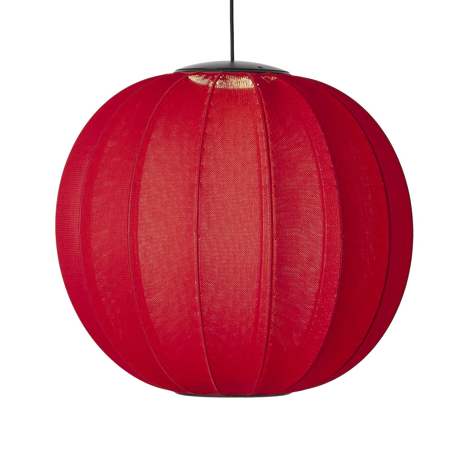 Knit-Wit LED Redonda - Lámpara colgante LED de tela bola diseño japandi