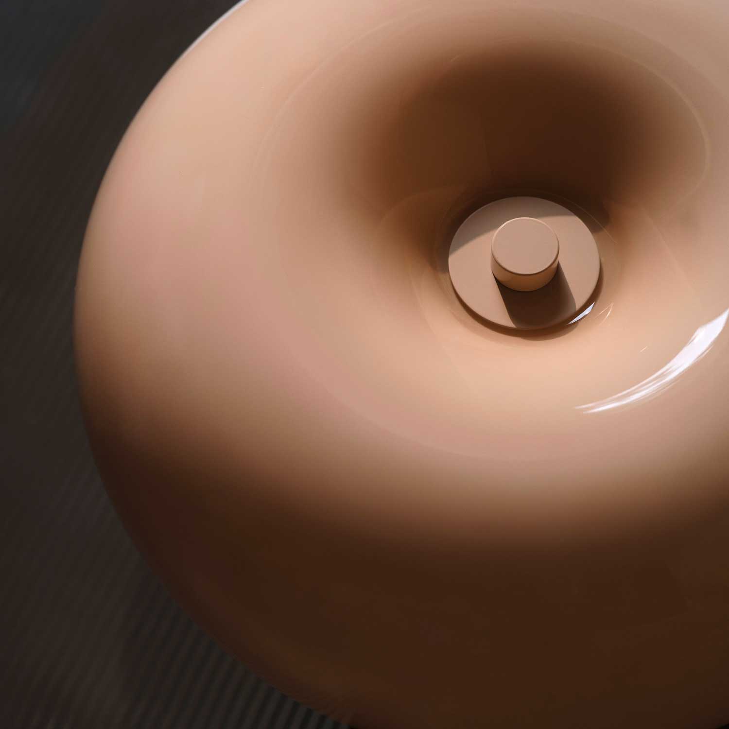 Malti - Lampe à poser beige design pour salon moderne