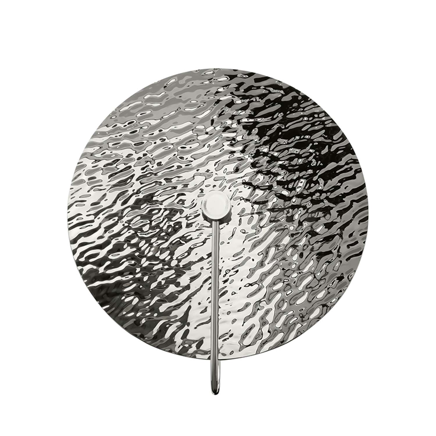 MARE - Applique murale circulaire en metal martelé doré ou acier