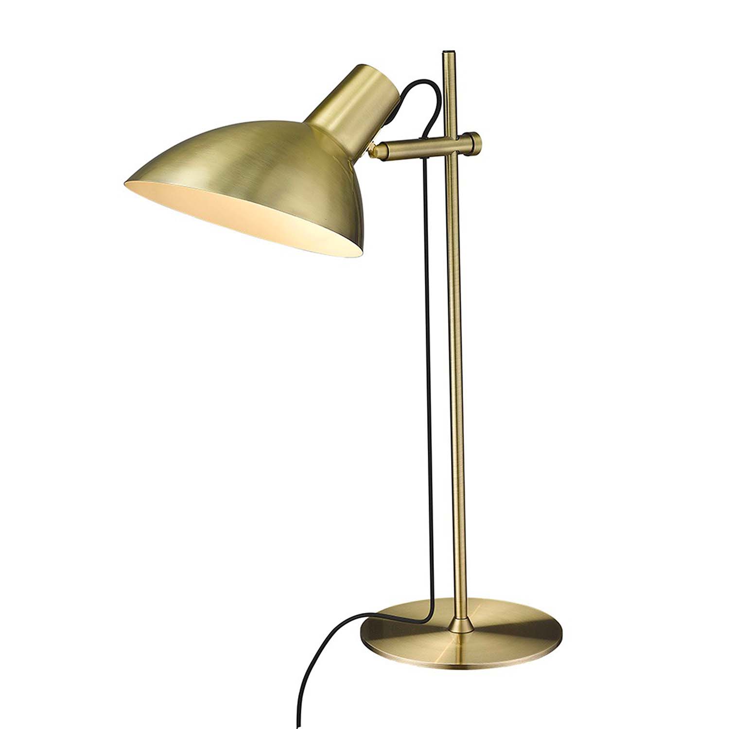 METROPOLE - Lampe à poser orientable en métal noir ou laiton